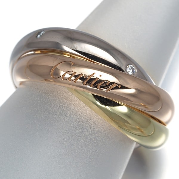 Rg Cartier Ring Diamond Trinity 3Color Classic 5P Eu50 18K Yg/ Wg/: Rg Cartier Ring Diamond Trinity 3Color Classic 5P Eu50 18K Yg/ Wg/ This listing features Rg Cartier Ring Diamond Trinity 3Color Classic 5P Eu50 18K Yg/ Wg/. Item specifics are provided below. Item Spe