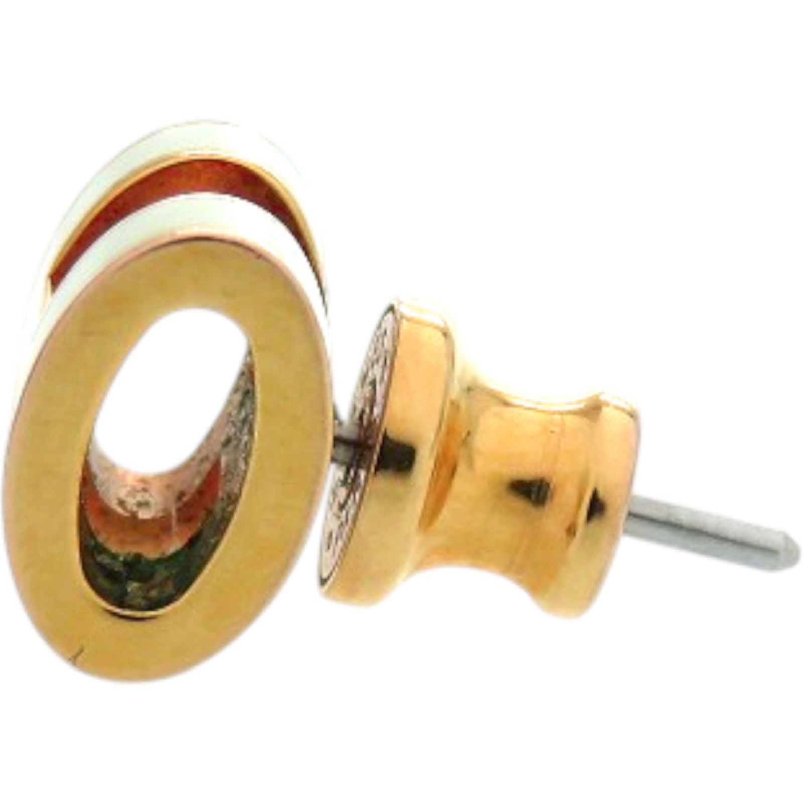 Metal Hermes Stud Earrings - 3