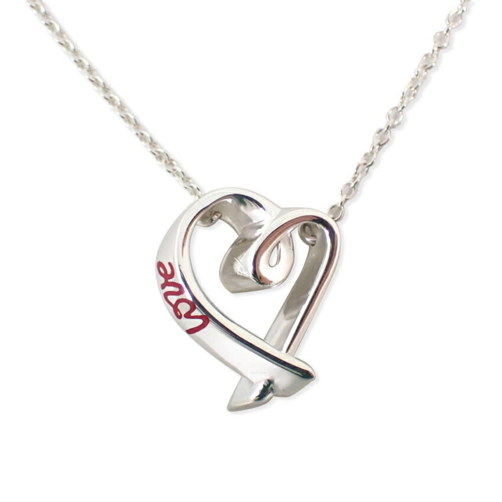 Necklace TIFFANY 925 Loving Heart LOVE Pendant (1 of 10)