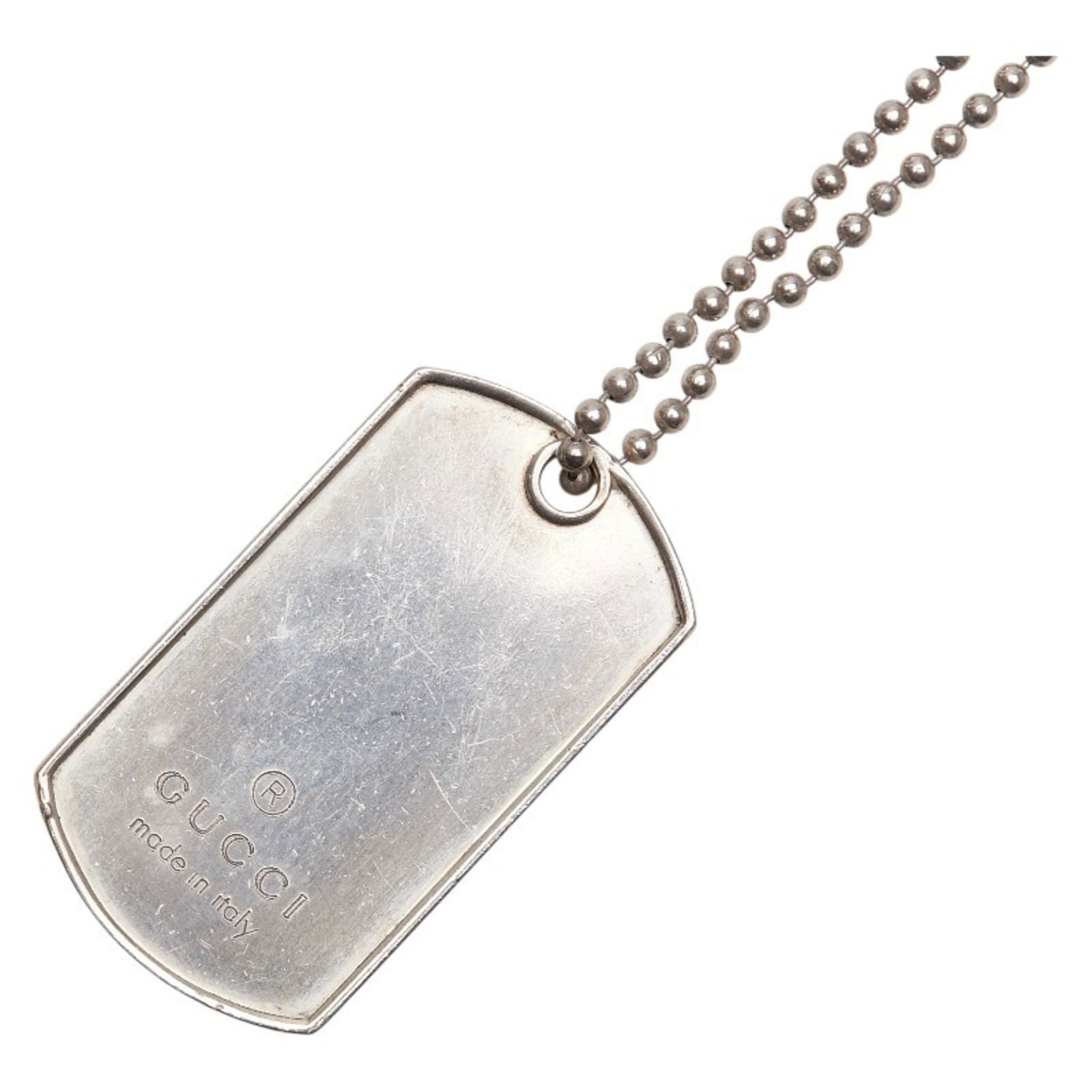 Women Gucci Dog Tag Necklace in SV925 Silver for: Women Gucci Dog Tag Necklace in SV925 Silver for This listing features Women Gucci Dog Tag Necklace in SV925 Silver for. Item specifics are provided below. Item Specifics: Brand: Gucci Necklace