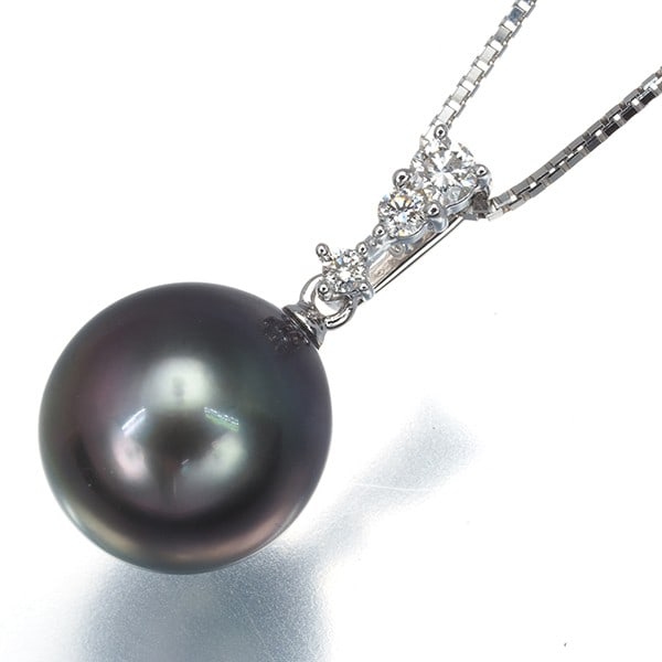Wg Tasaki Necklace Black South Sea Pearl 10.9Mm Diamond 0.10Ct 18K: Wg Tasaki Necklace Black South Sea Pearl 10.9Mm Diamond 0.10Ct 18K This listing features Wg Tasaki Necklace Black South Sea Pearl 10.9Mm Diamond 0.10Ct 18K. Item specifics are provided below. Item