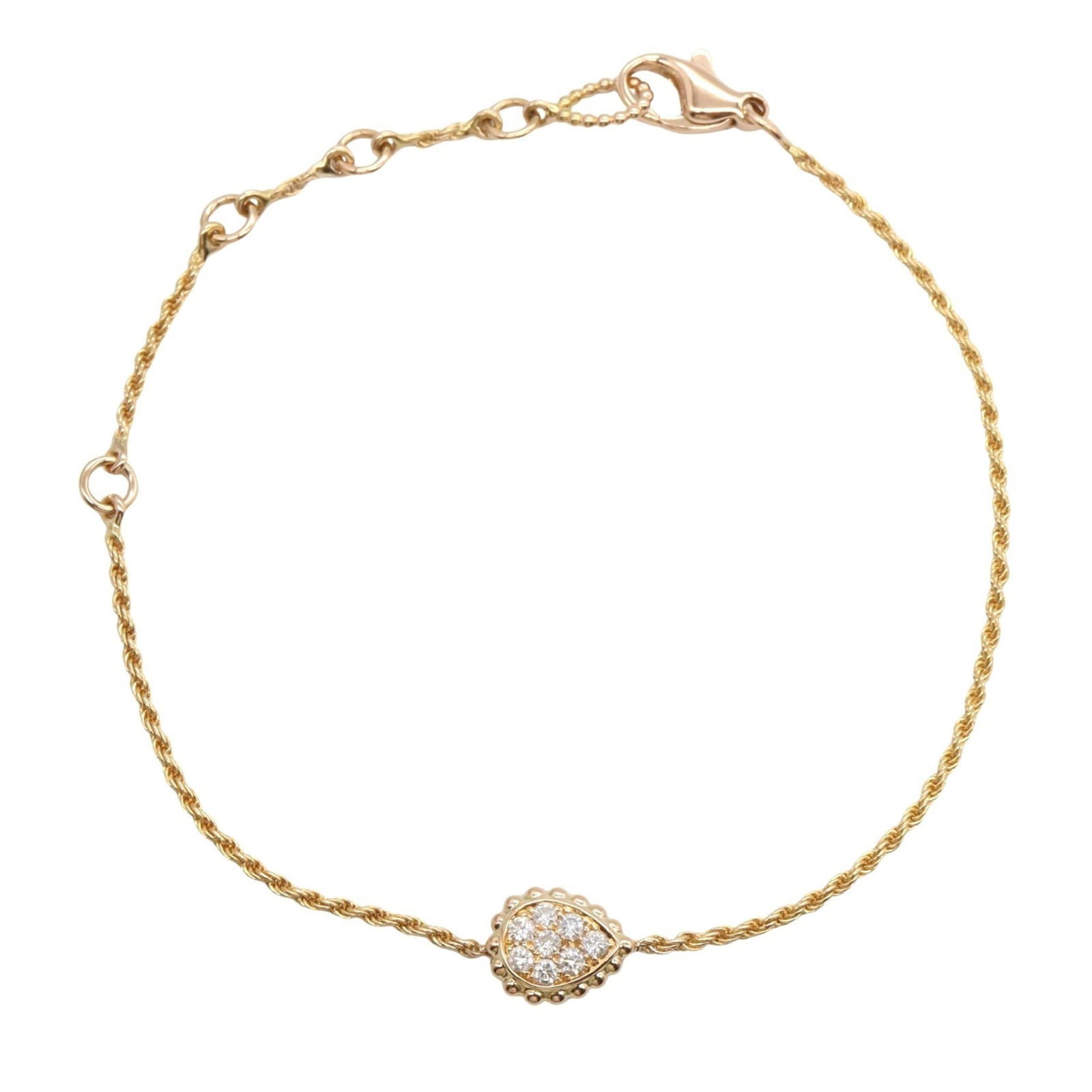 (18K) Boucheron Charm Bracelet Pink Gold: (18K) Boucheron Charm Bracelet Pink Gold This listing features (18K) Boucheron Charm Bracelet Pink Gold. Item specifics are provided below. Item Specifics: Brand: Boucheron Type: Charm Bracelet Gender