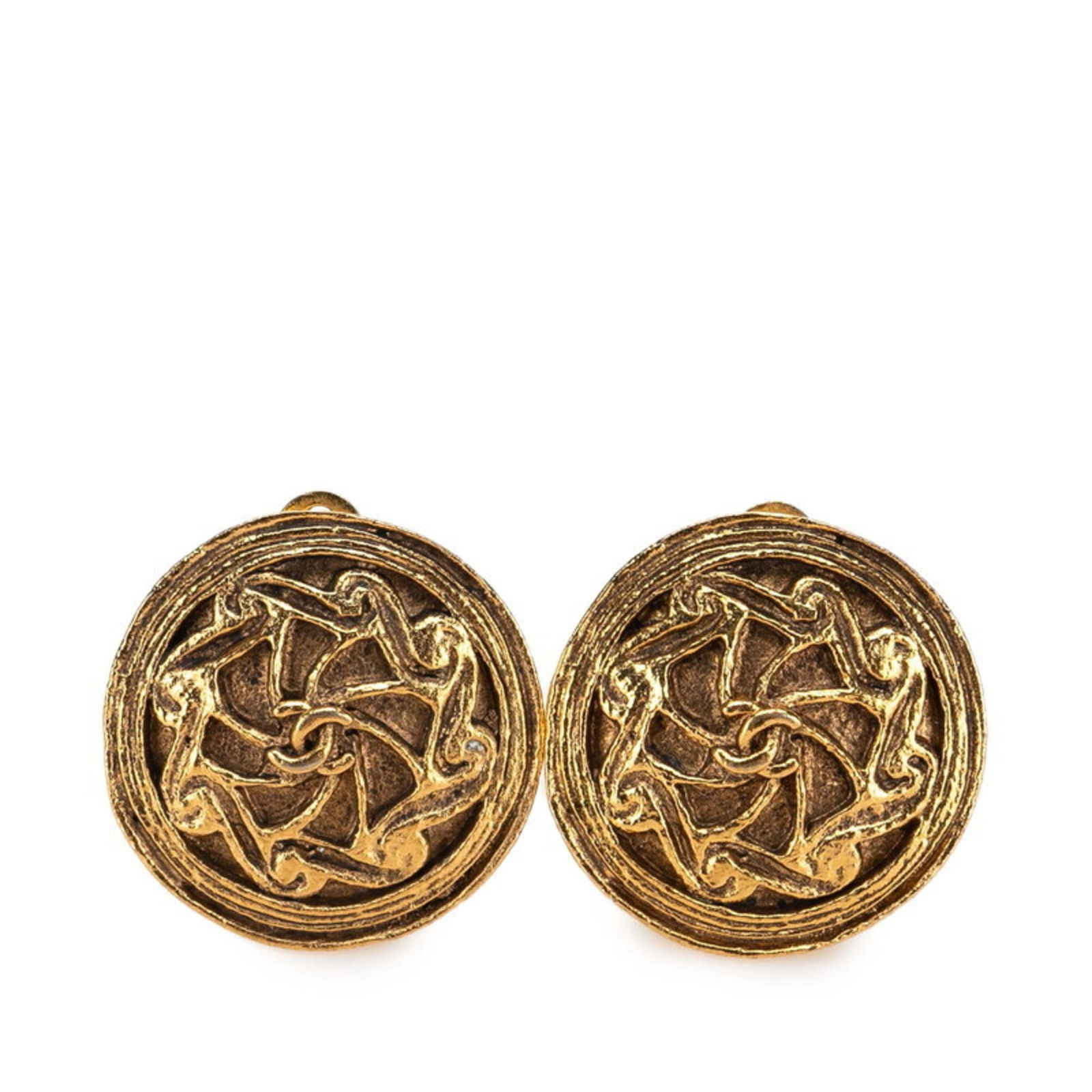 Earrings Chanel Clip: Earrings Chanel Clip This listing features Earrings Chanel Clip. Item specifics are provided below. Item Specifics: Brand: Chanel Type: Clip Earrings Gender: Women Color: Gold Size (Hxwxd): 23.00mm
