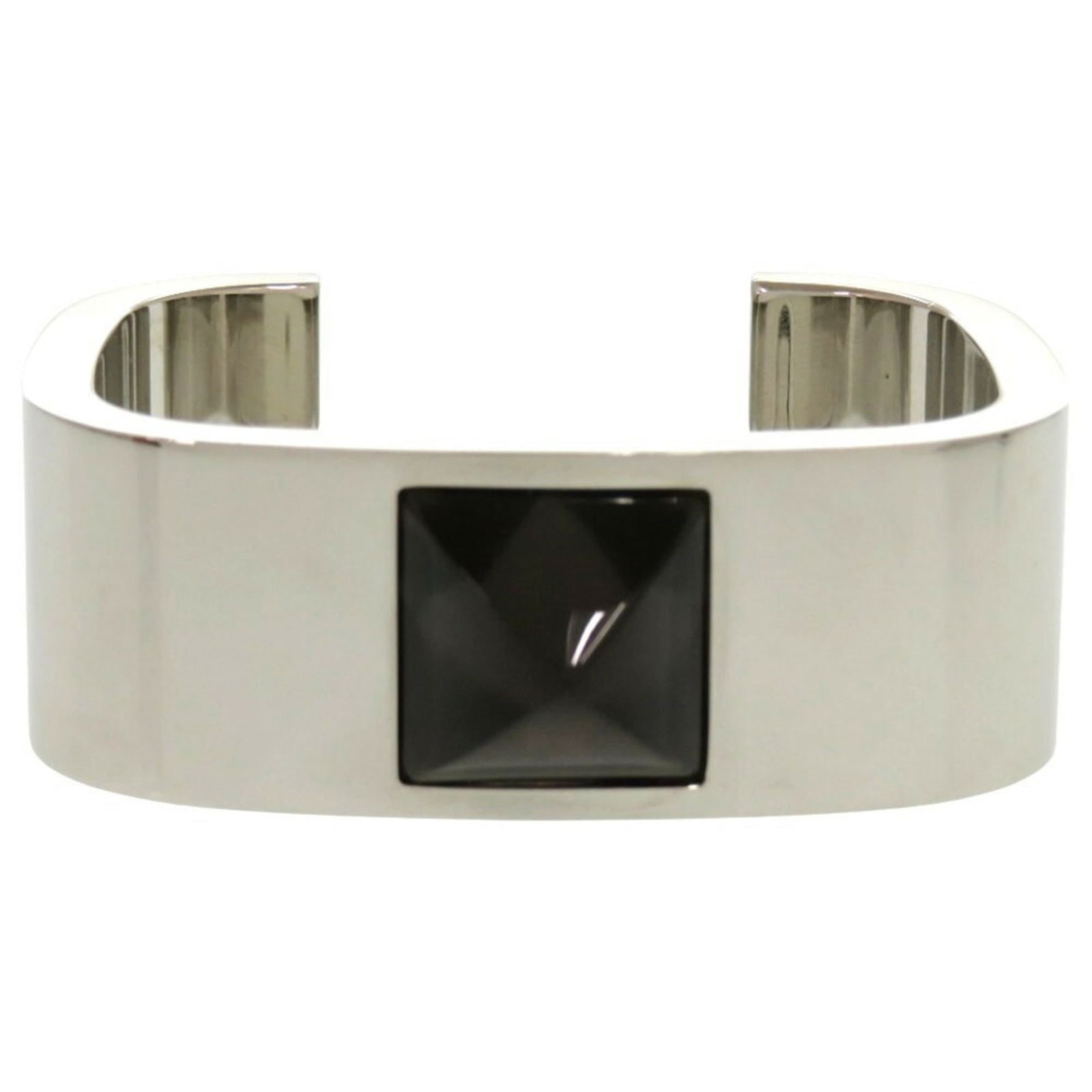 Metal Hermes Bangle: Metal Hermes Bangle This listing features Metal Hermes Bangle. Item specifics are provided below. Item Specifics: Brand: Hermes Type: Bangle Gender: Women Material: Metal Color: Black, Silver Length: