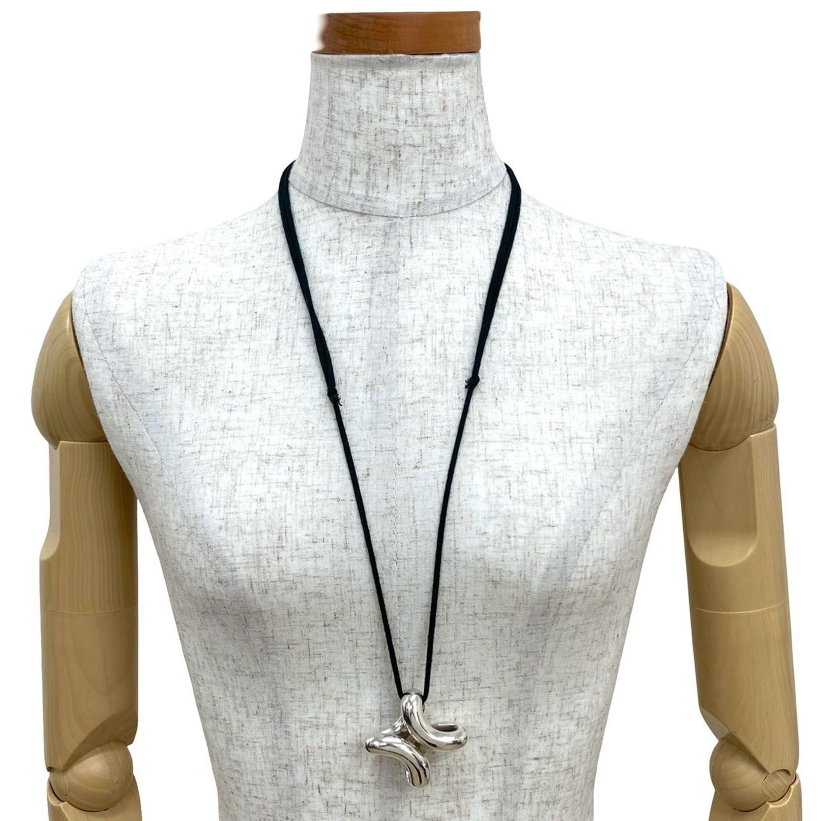 261-2 HERMES Lima GM Silver 925 Necklace Pendant Choker (1 of 5)