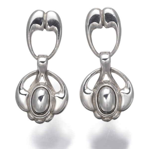 Silver Georg Jensen Earrings Heritage 2006 925 Sterling (1 of 5)