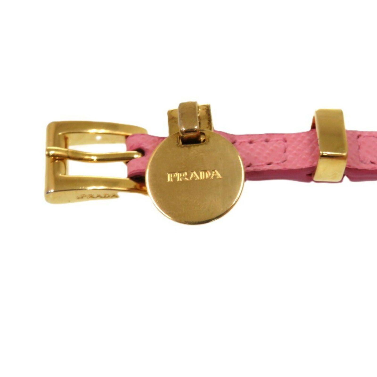 Leather Prada Charm Bracelet - 8