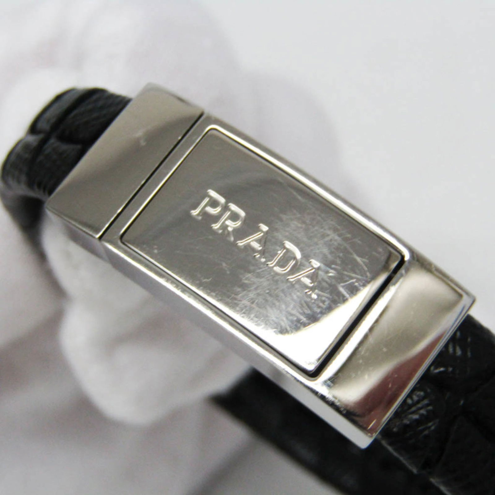 Leather Prada Bangle - 7