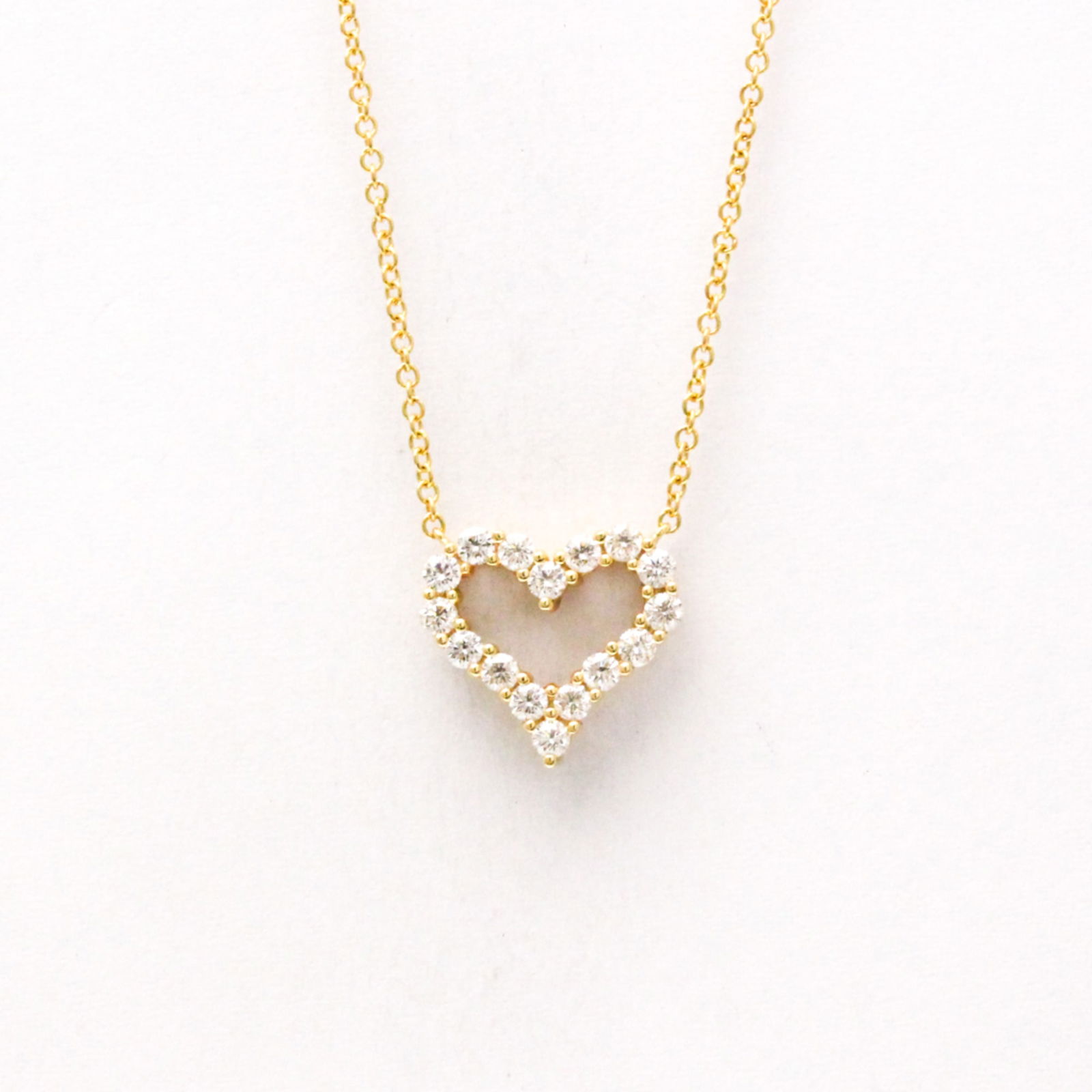 Men Fashion Pendant Necklace (Pink Gold) - Tiffany Sentimental Heart Necklace Mini Pink Gold (18K) (1 of 14)