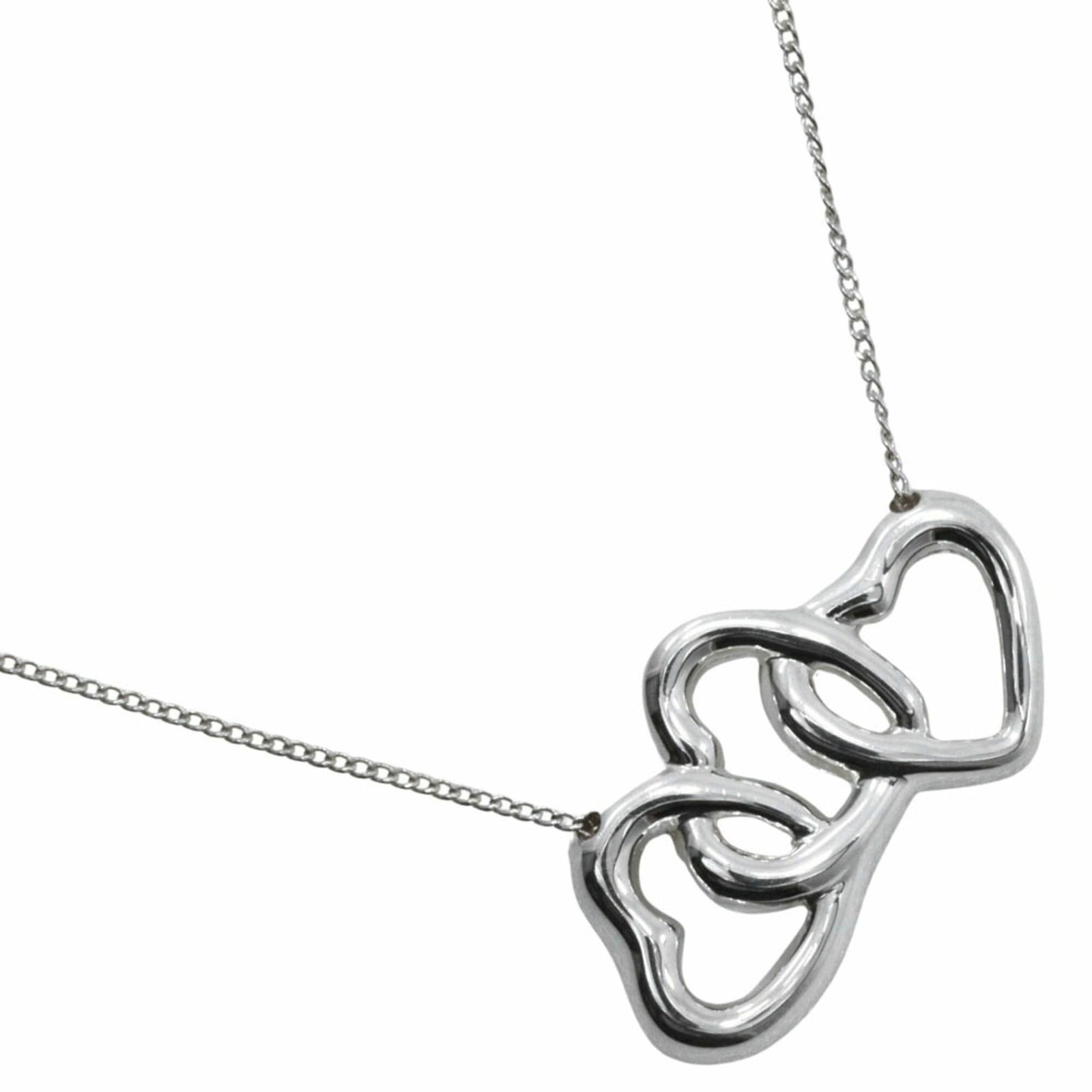Women's - Tiffany & Co. Triple Heart Necklace - 925 Sterling Silver - Approx. 4.6g: Women's - Tiffany & Co. Triple Heart Necklace - 925 Sterling Silver - Approx. 4.6g This listing features Women's - Tiffany & Co. Triple Heart Necklace - 925 Sterling Silver - Approx. 4.6g. Item