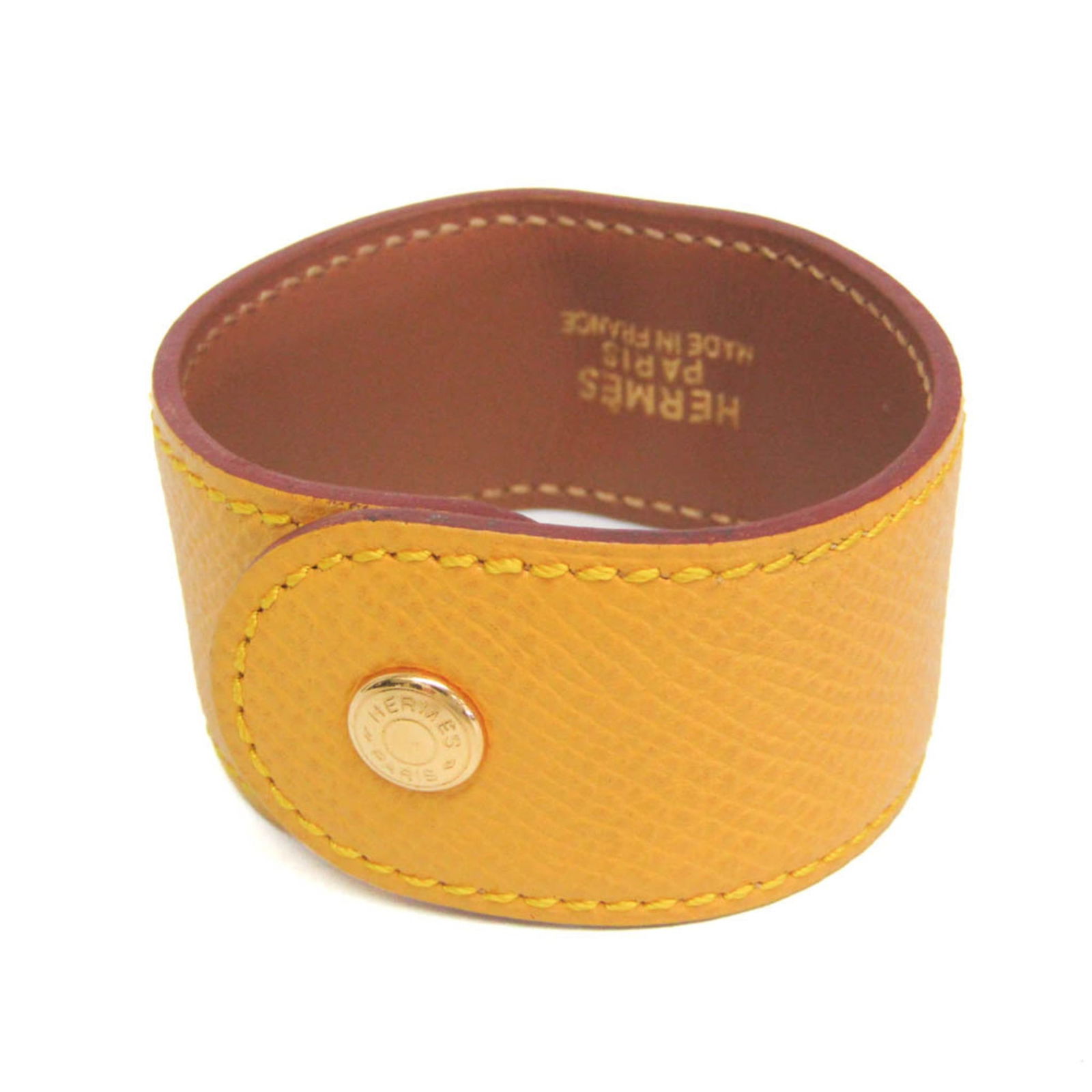 Leather Hermes Bangle Courchevel - 2