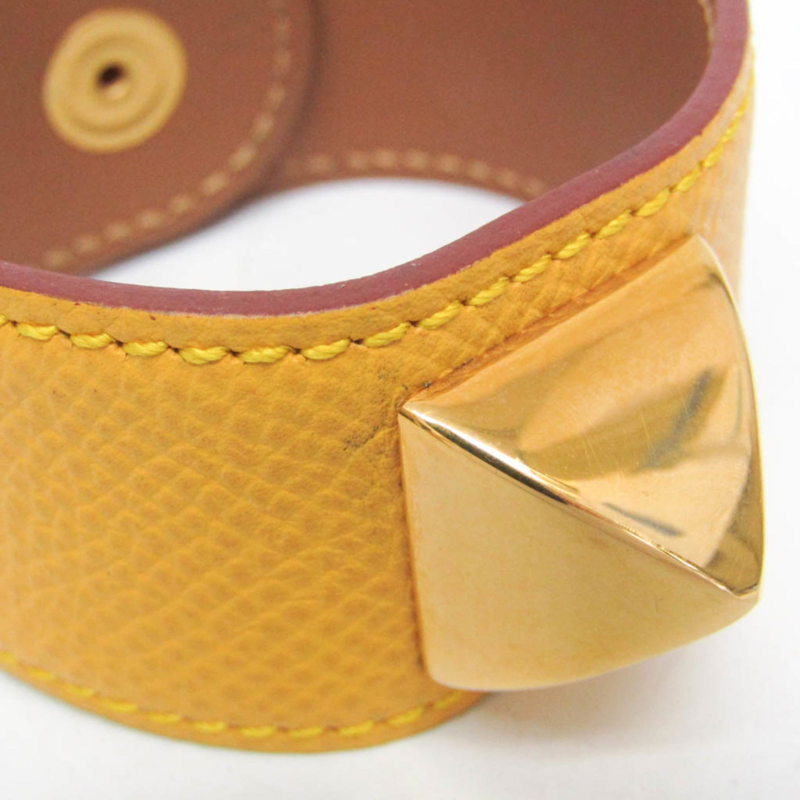 Leather Hermes Bangle Courchevel - 4