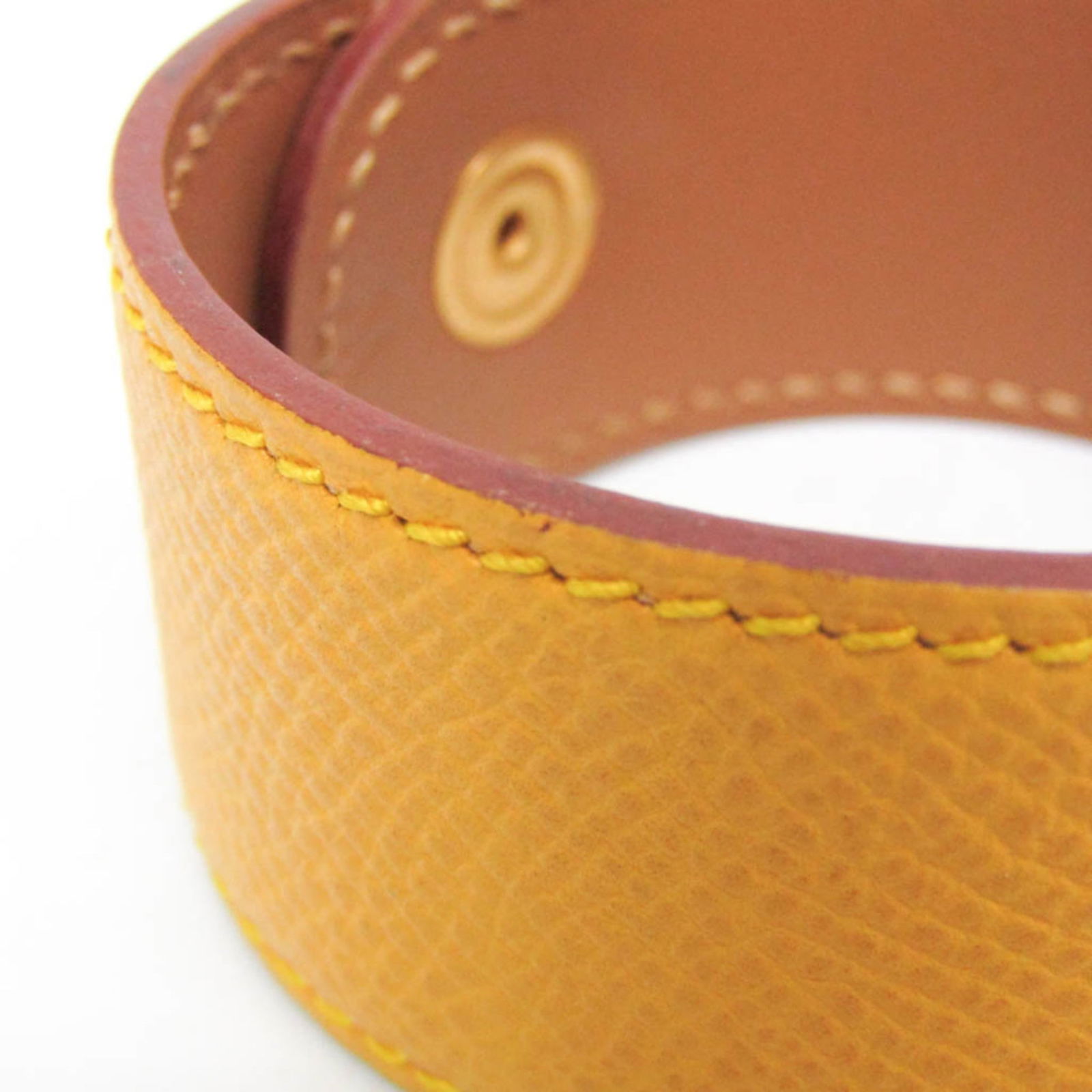 Leather Hermes Bangle Courchevel - 6