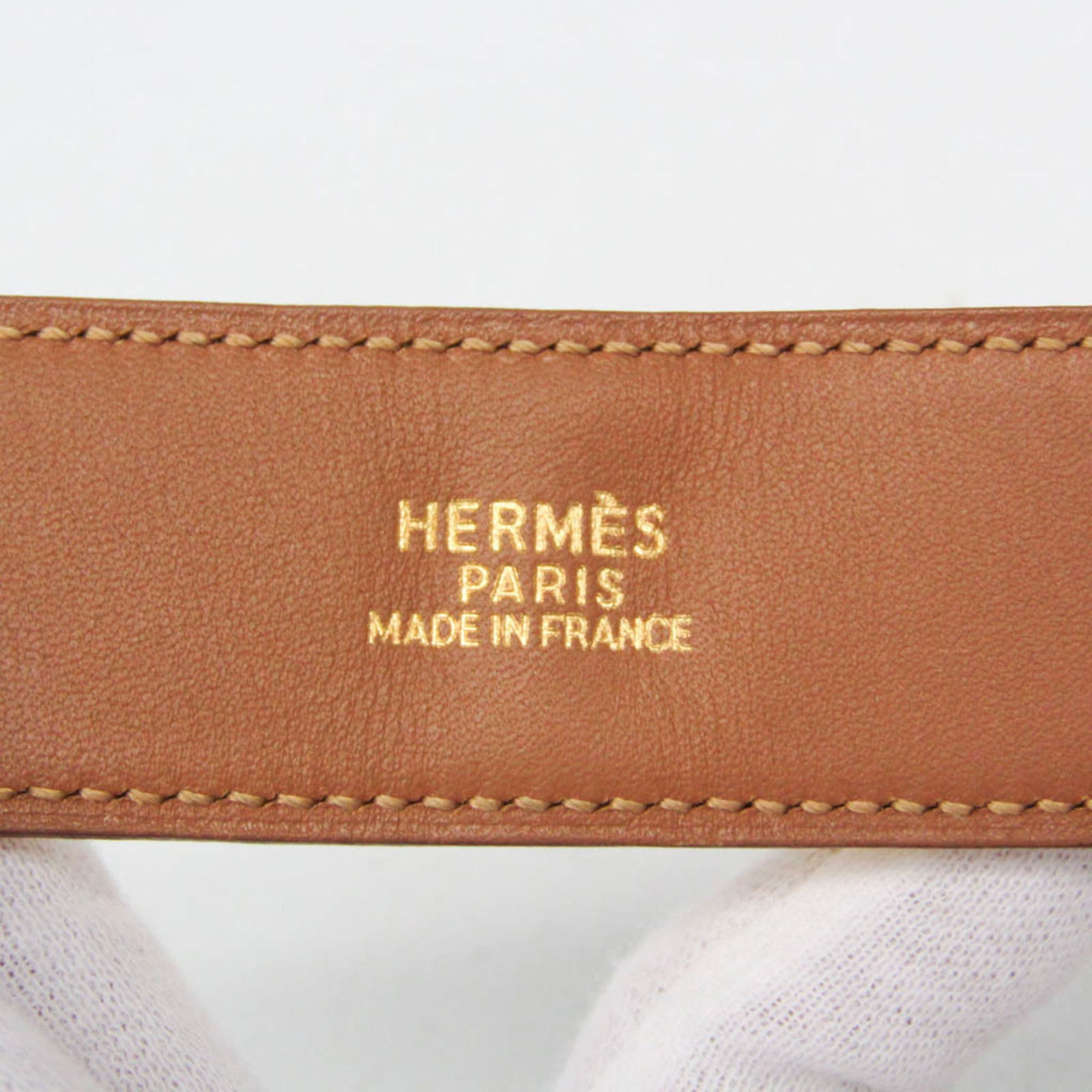 Leather Hermes Bangle Courchevel - 8