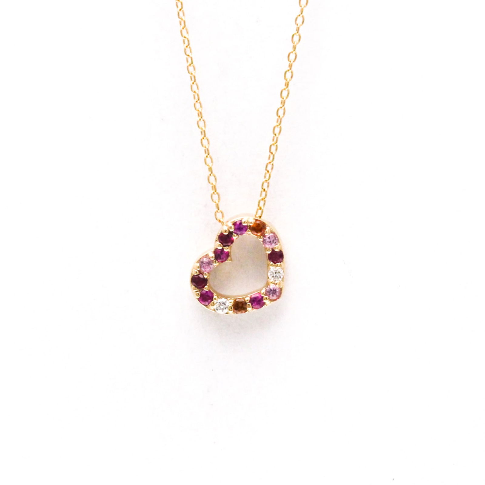 Women Fashion Pendant Necklace (Pink Gold) - Ponte Vecchio Heart Necklace Pink Gold (18K) Diamond -: Women Fashion Pendant Necklace (Pink Gold) - Ponte Vecchio Heart Necklace Pink Gold (18K) Diamond - Ruby - Sapphire Men This listing features Women Fashion Pendant Necklace (Pink Gold) - Ponte