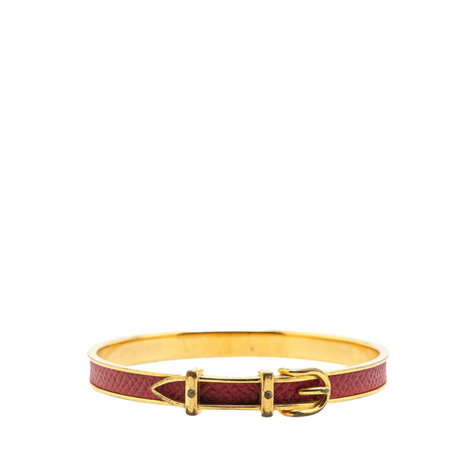 Bangle Hermes: Bangle Hermes This listing features Bangle Hermes. Item specifics are provided below. Item Specifics: Brand: Hermes Type: Bangle Gender: Women Color: Gold, Red Color Length: 19.5cm / 7.67'' Width: