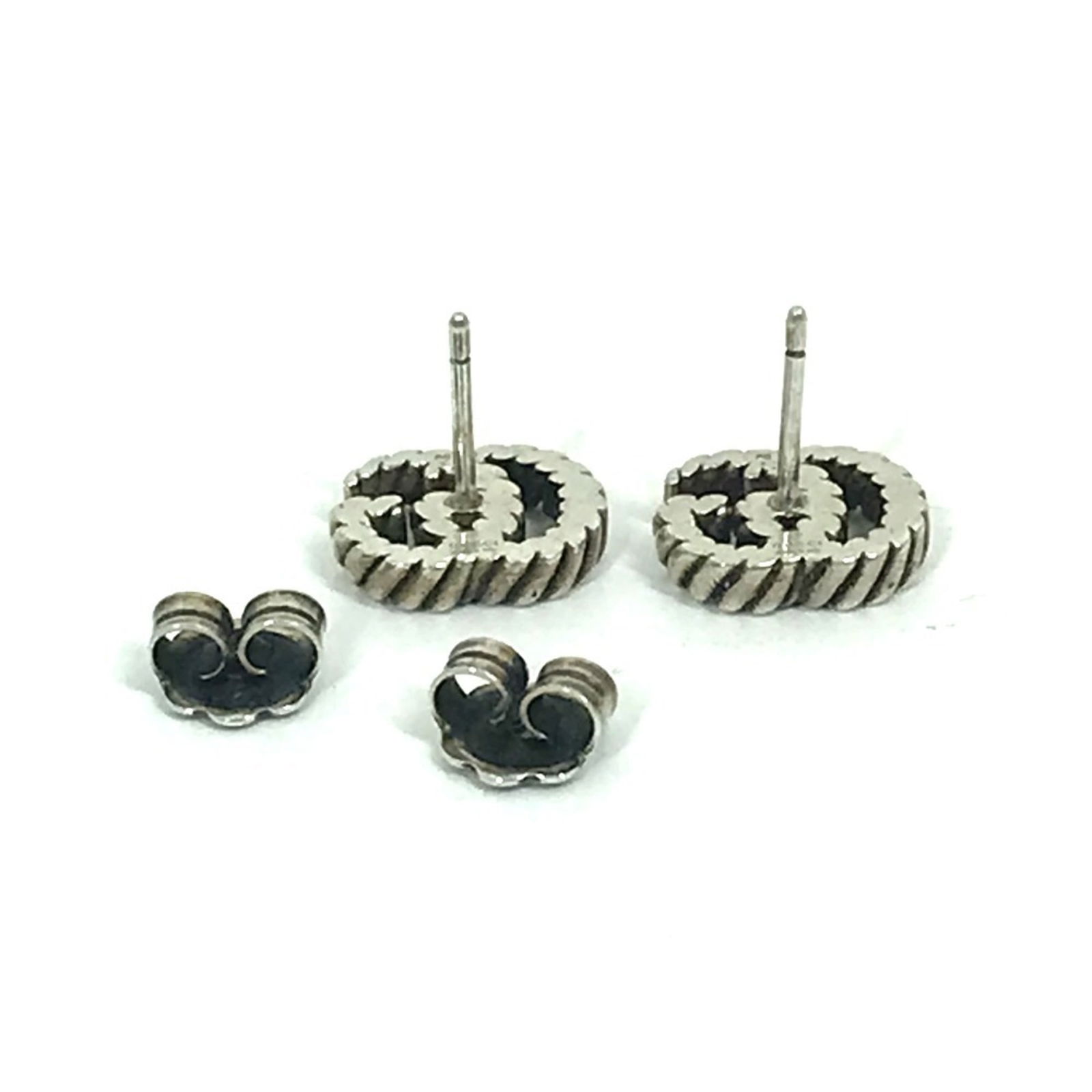925 Gucci Stud Earrings Silver - 7