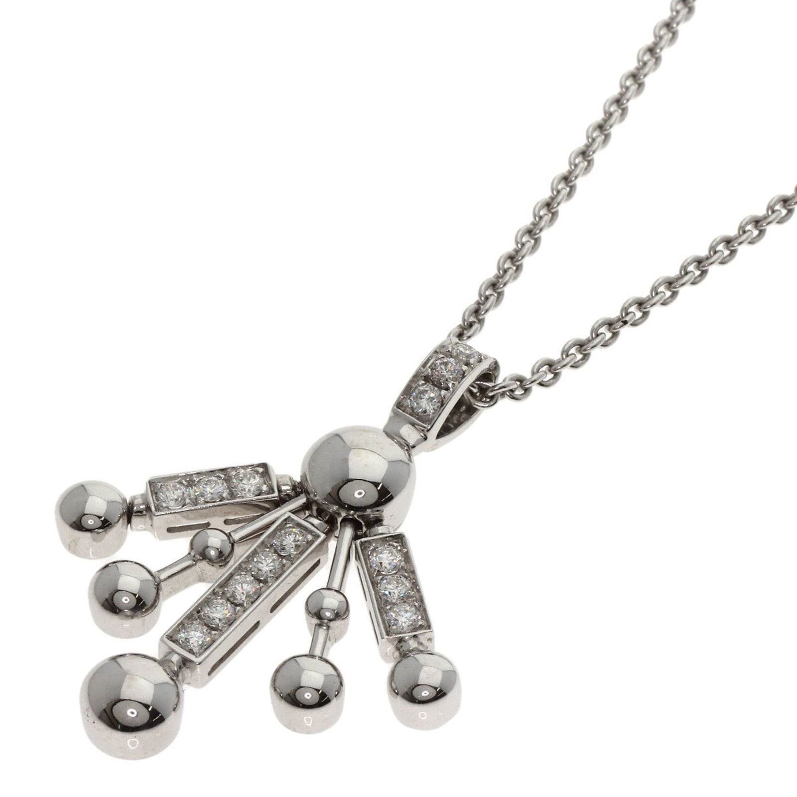 Women BVLGARI Astrale Fireworks Diamond Necklace in 18K White Gold for (1 of 11)