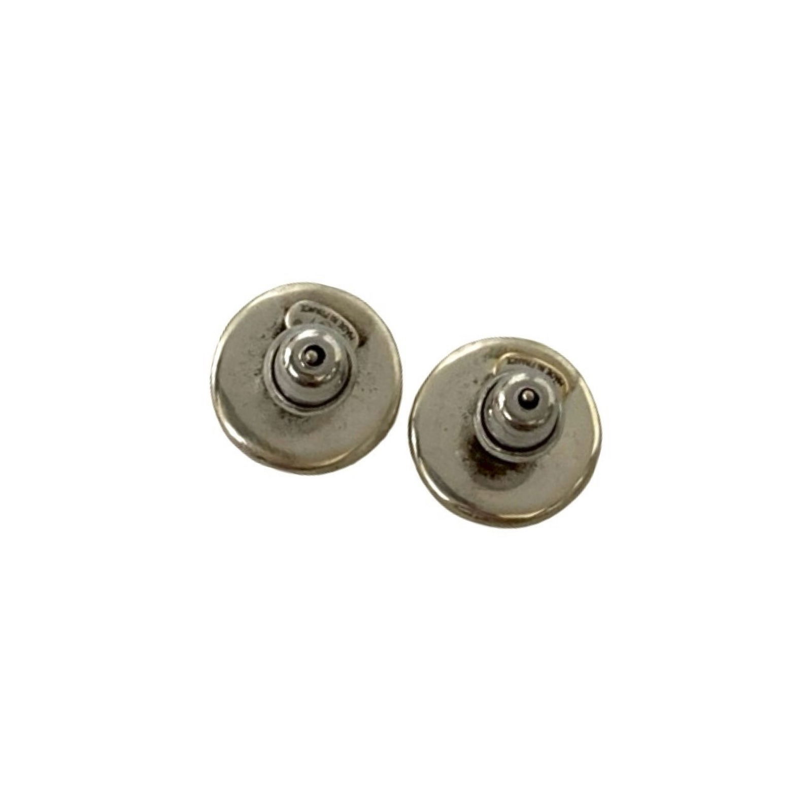 Alloy Chanel Stud Earrings - 4