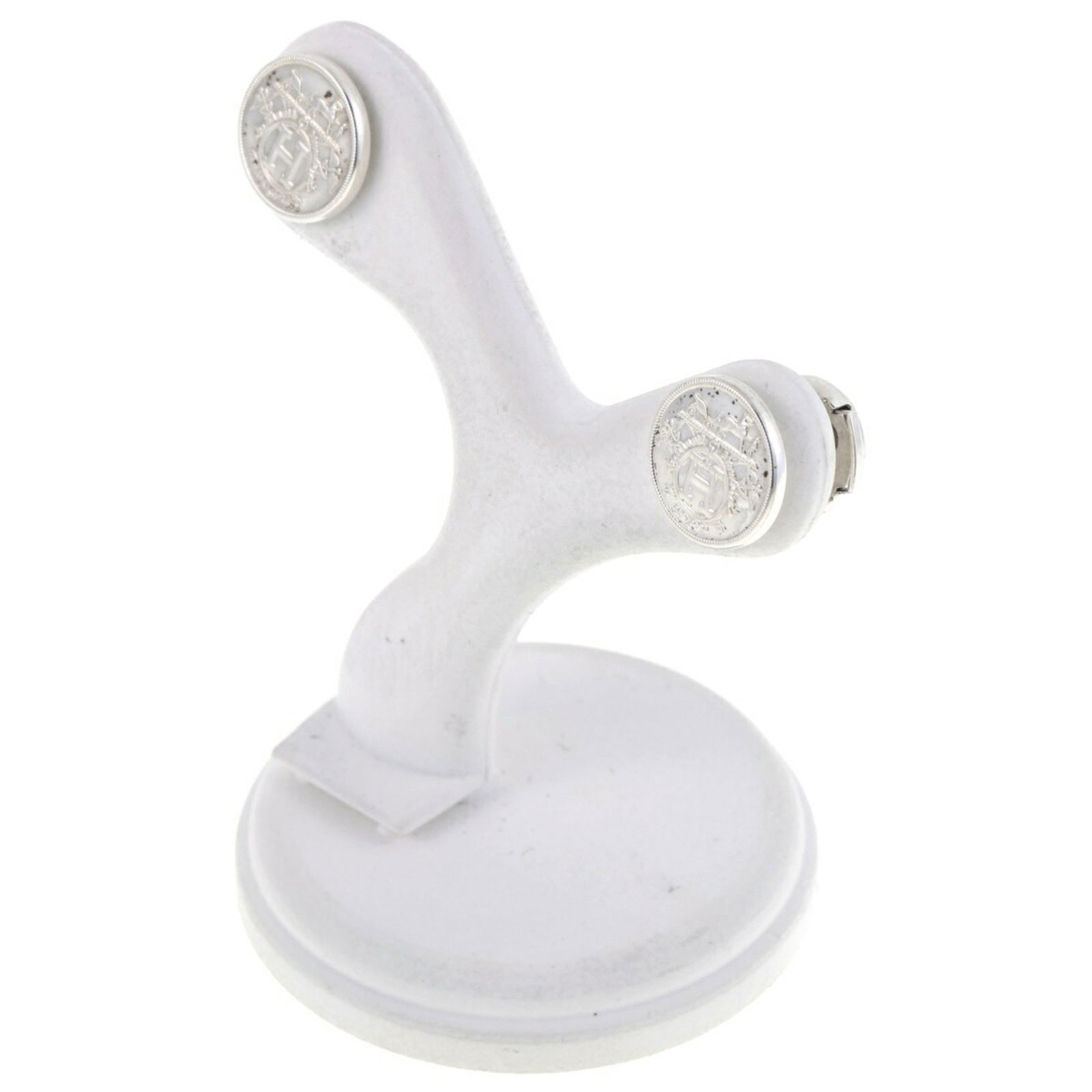 925 Hermes Stud Earrings Silver - 2