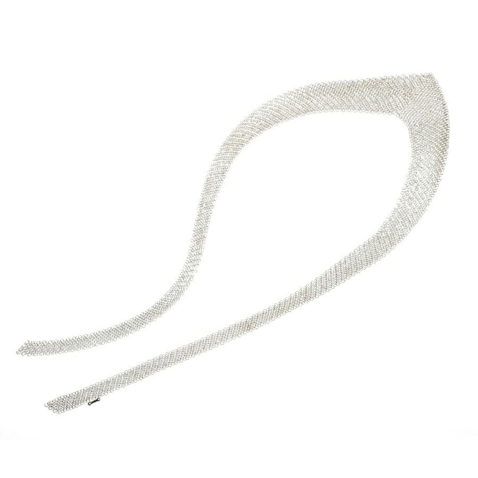 A-157484 Tiffany Elsa Peretti Mesh Necklace Sv.925 67cm: A-157484 Tiffany Elsa Peretti Mesh Necklace Sv.925 67cm This listing features A-157484 Tiffany Elsa Peretti Mesh Necklace Sv.925 67cm. Item specifics are provided below. Item Specifics: Brand: Tiffany