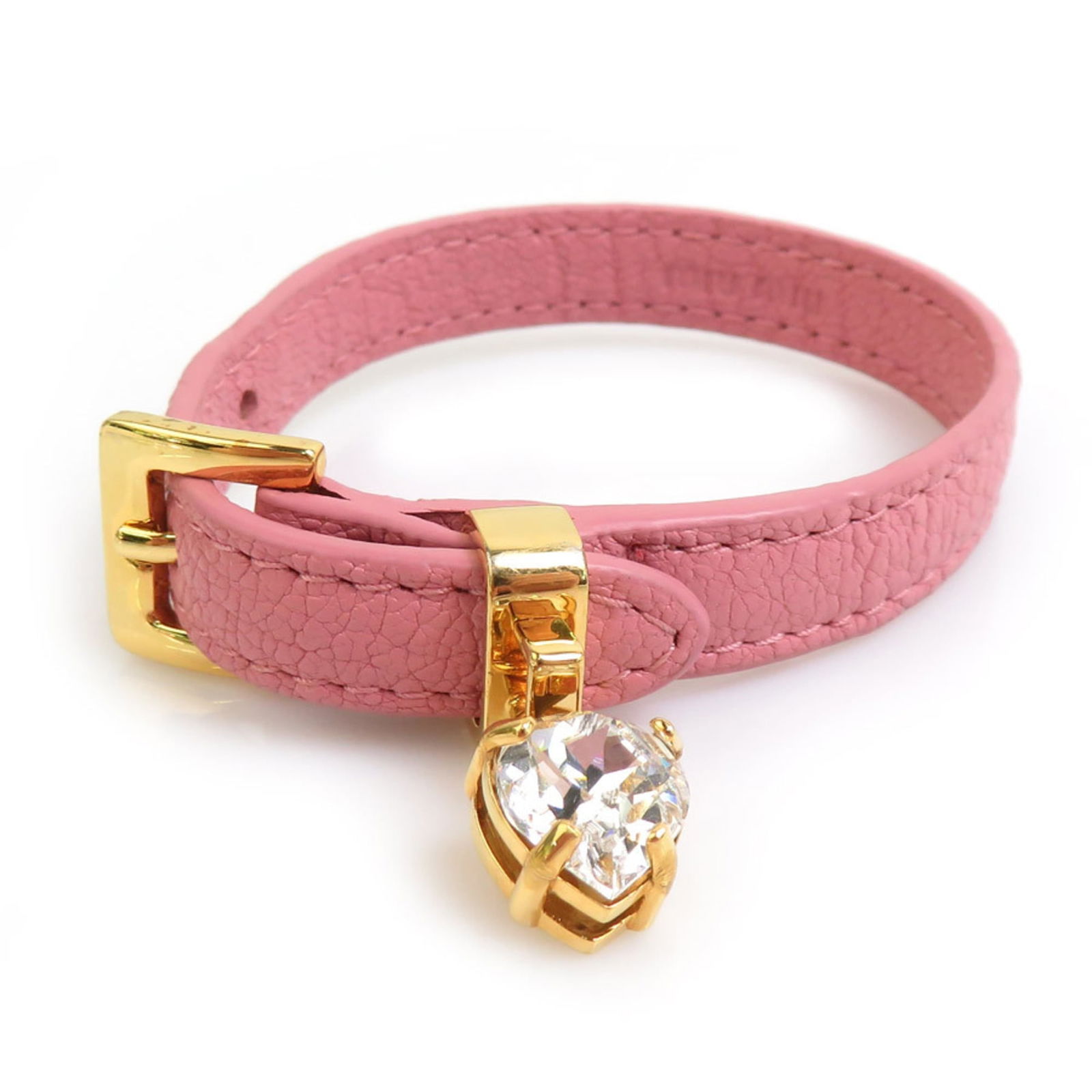 Metal - Miu Charm Bracelet Leather: Metal - Miu Charm Bracelet Leather This listing features Metal - Miu Charm Bracelet Leather. Item specifics are provided below. Item Specifics: Brand: Miu Miu Type: Charm Bracelet Gender: Women Materi