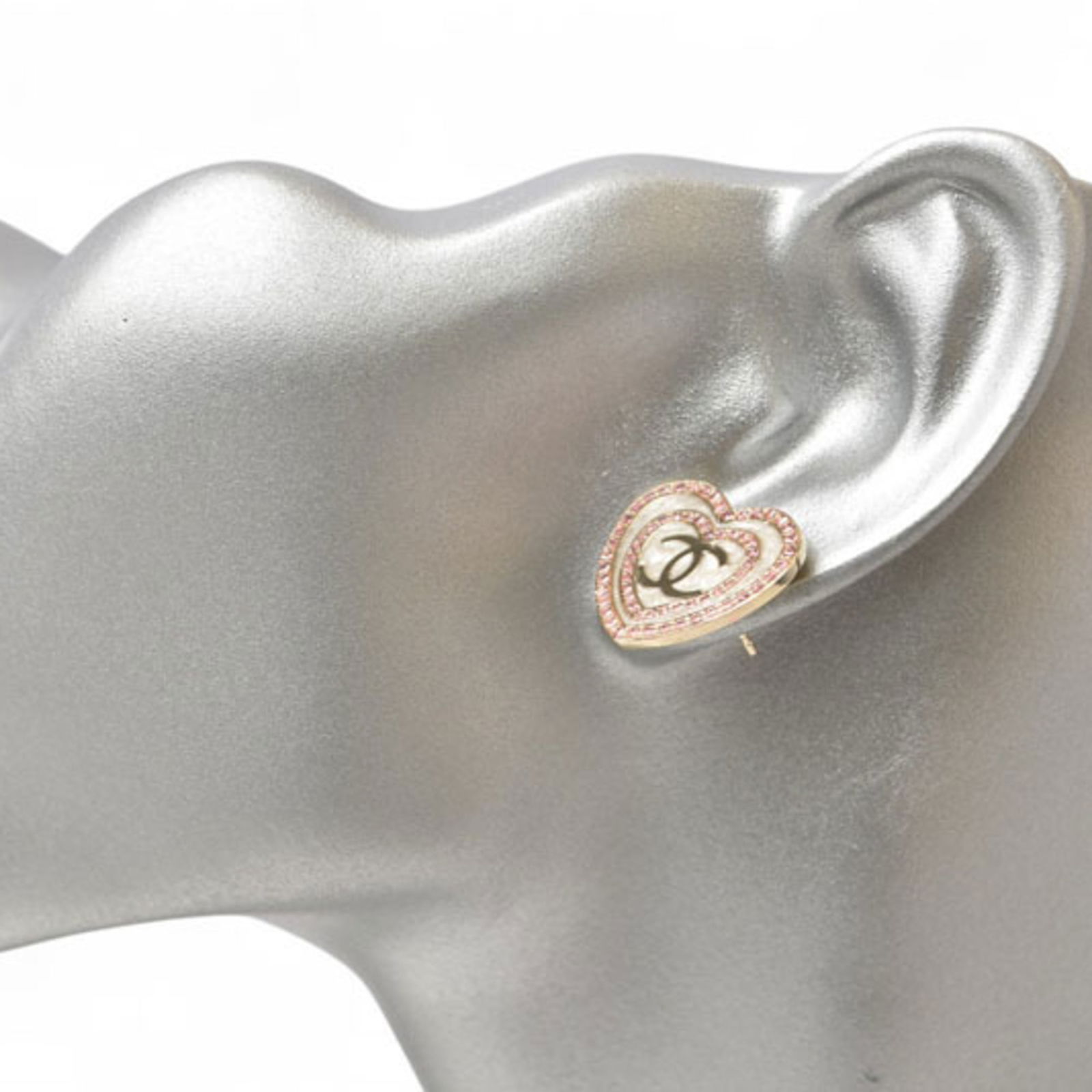 Plating Chanel Stud Earrings Gold - 5