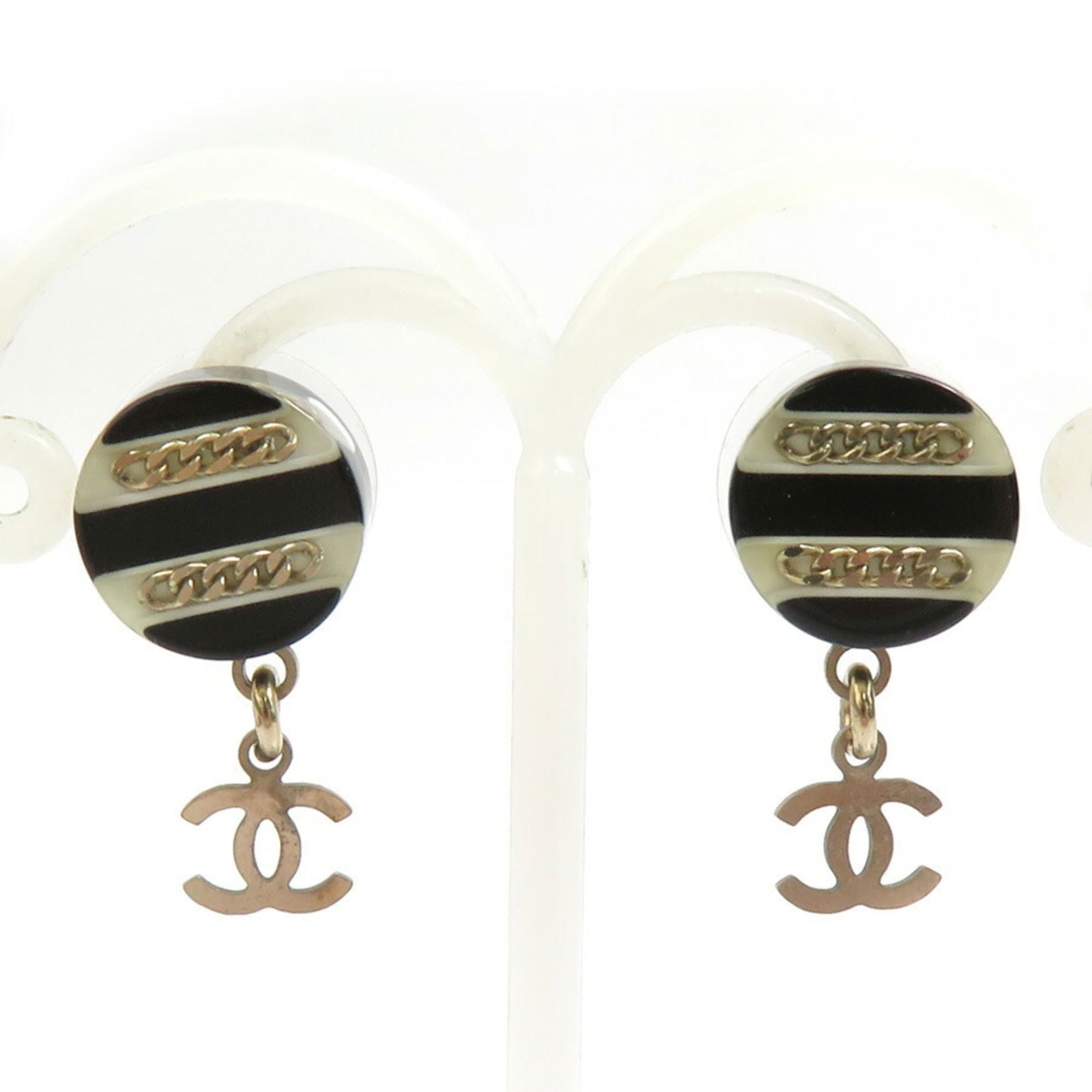 Resin - Chanel Stud Earrings Metal (1 of 5)