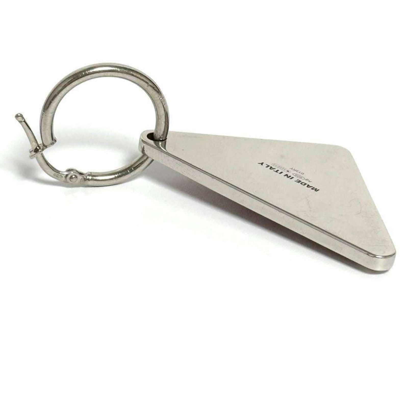 925 Prada Drop Earrings Silver - 5