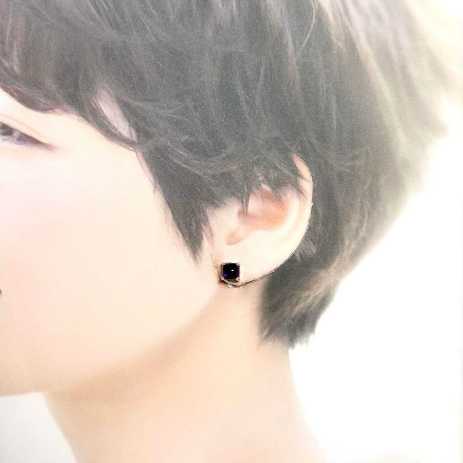 925 Tiffany Stud Earrings Silver - 10