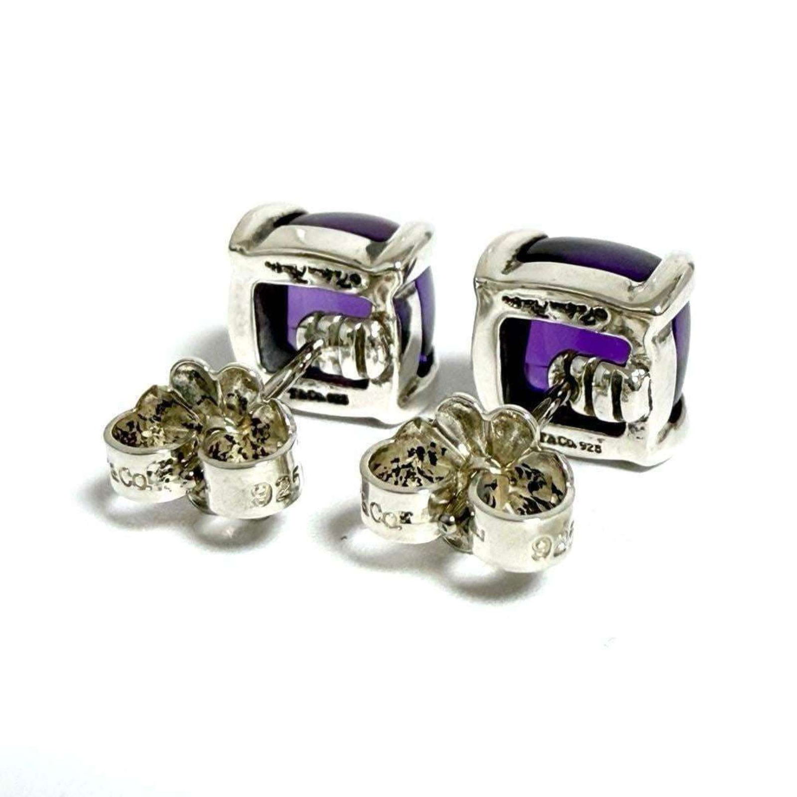 925 Tiffany Stud Earrings Silver - 6