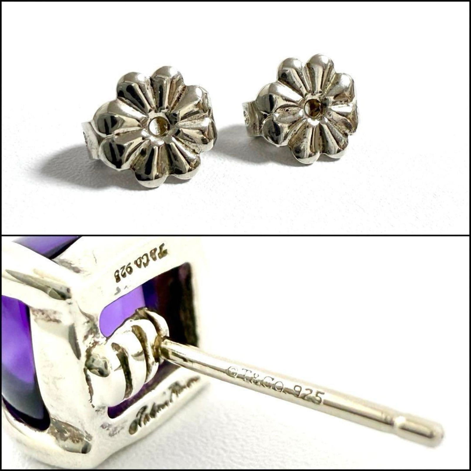 925 Tiffany Stud Earrings Silver - 7