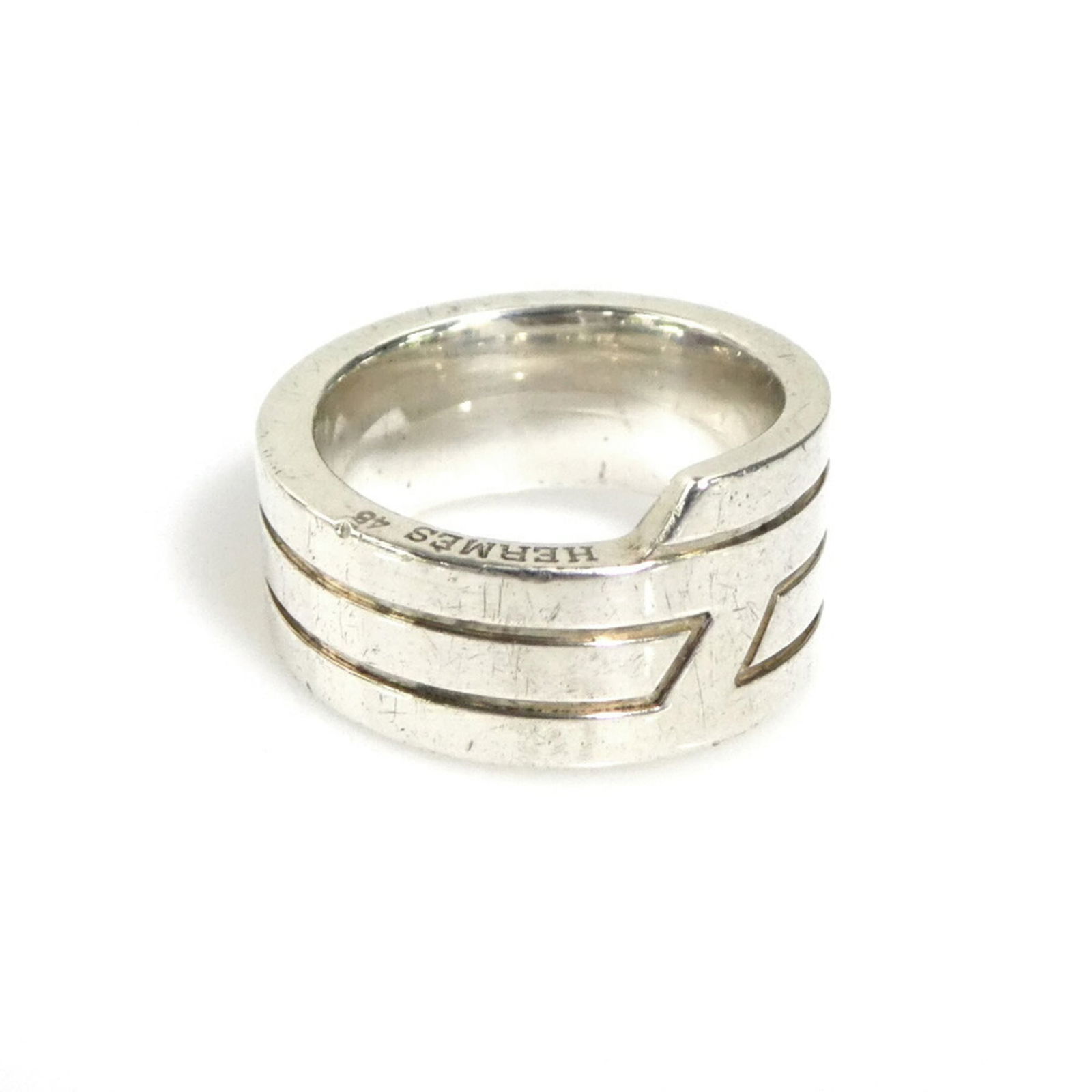 925 Hermes Band Ring Silver (1 of 5)
