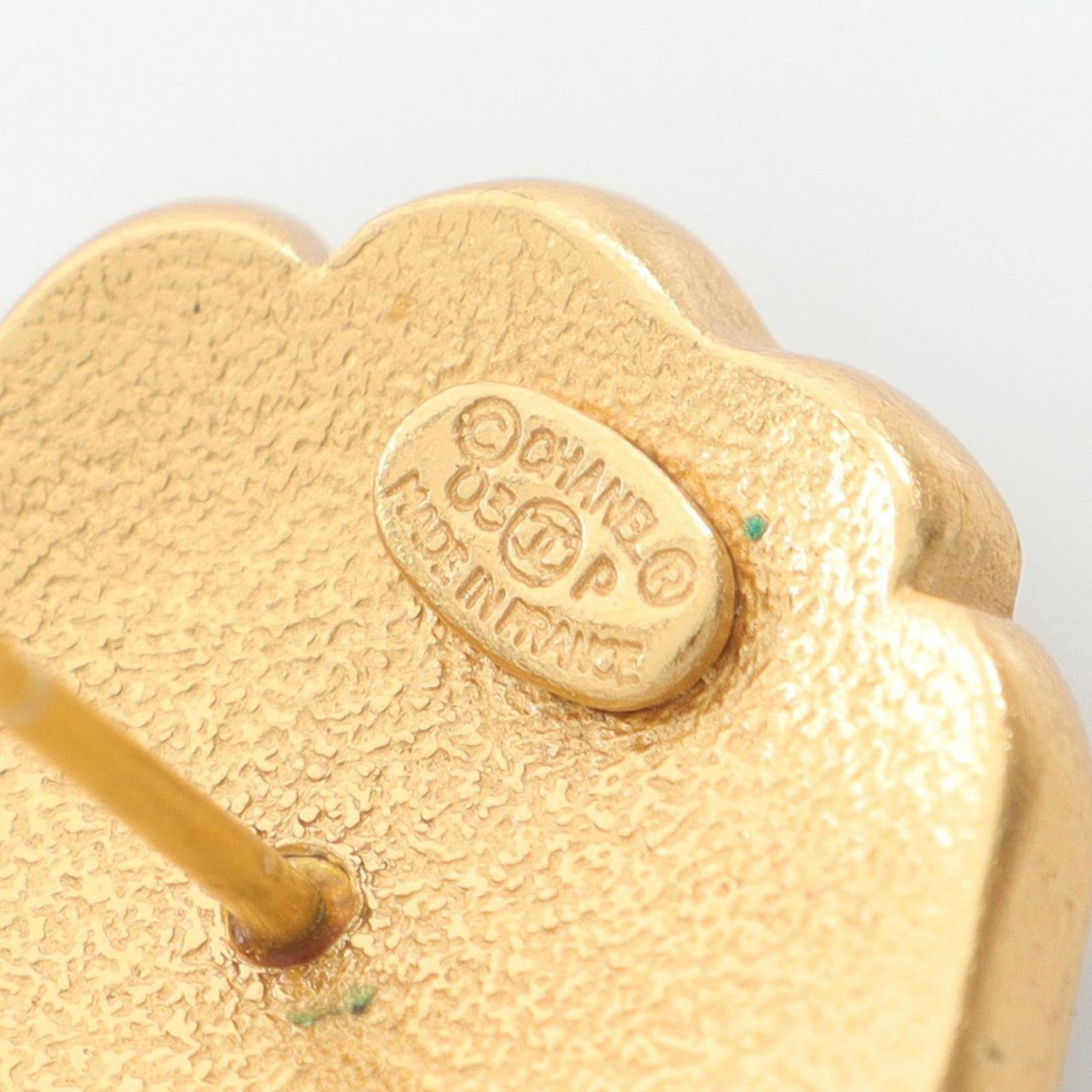 Plating Chanel Stud Earrings Gold - 4