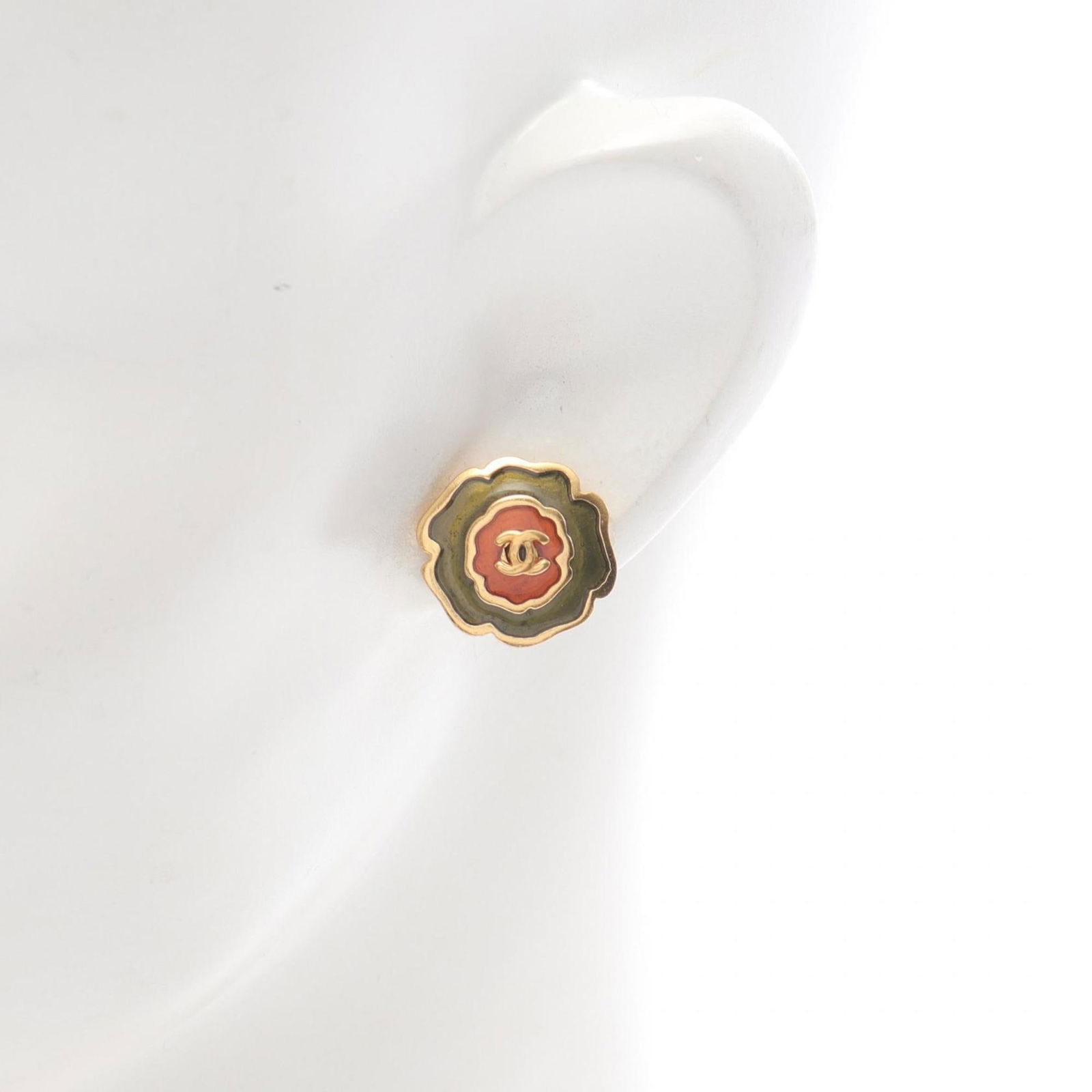 Plating Chanel Stud Earrings Gold - 5