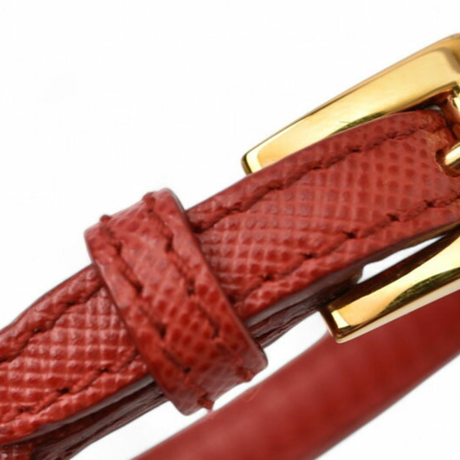 Leather Prada Bangle - 4