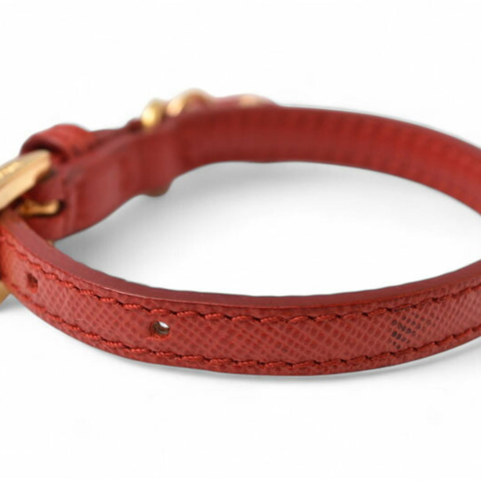 Leather Prada Bangle - 5