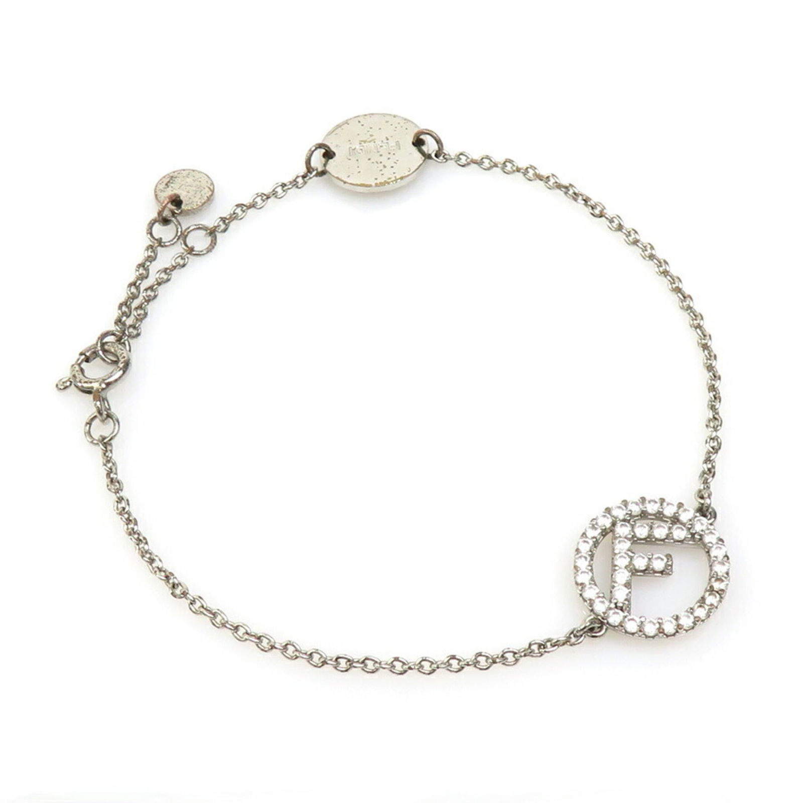 Metal Fendi Charm Bracelet (1 of 5)