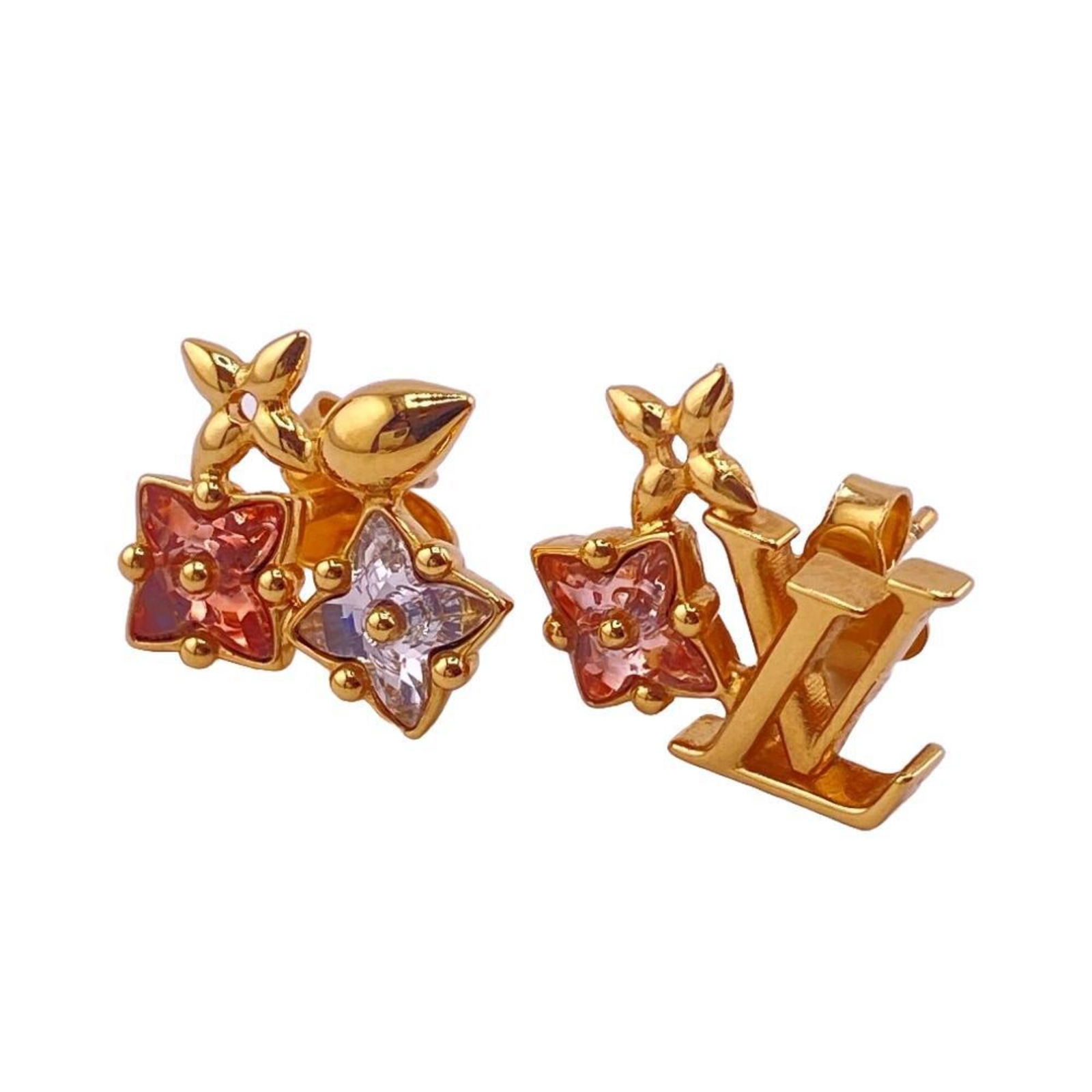 Rhinestone - Louis Vuitton Stud Earrings Gold Plating: Rhinestone - Louis Vuitton Stud Earrings Gold Plating This listing features Rhinestone - Louis Vuitton Stud Earrings Gold Plating. Item specifics are provided below. Item Specifics: Brand: Louis Vuitt