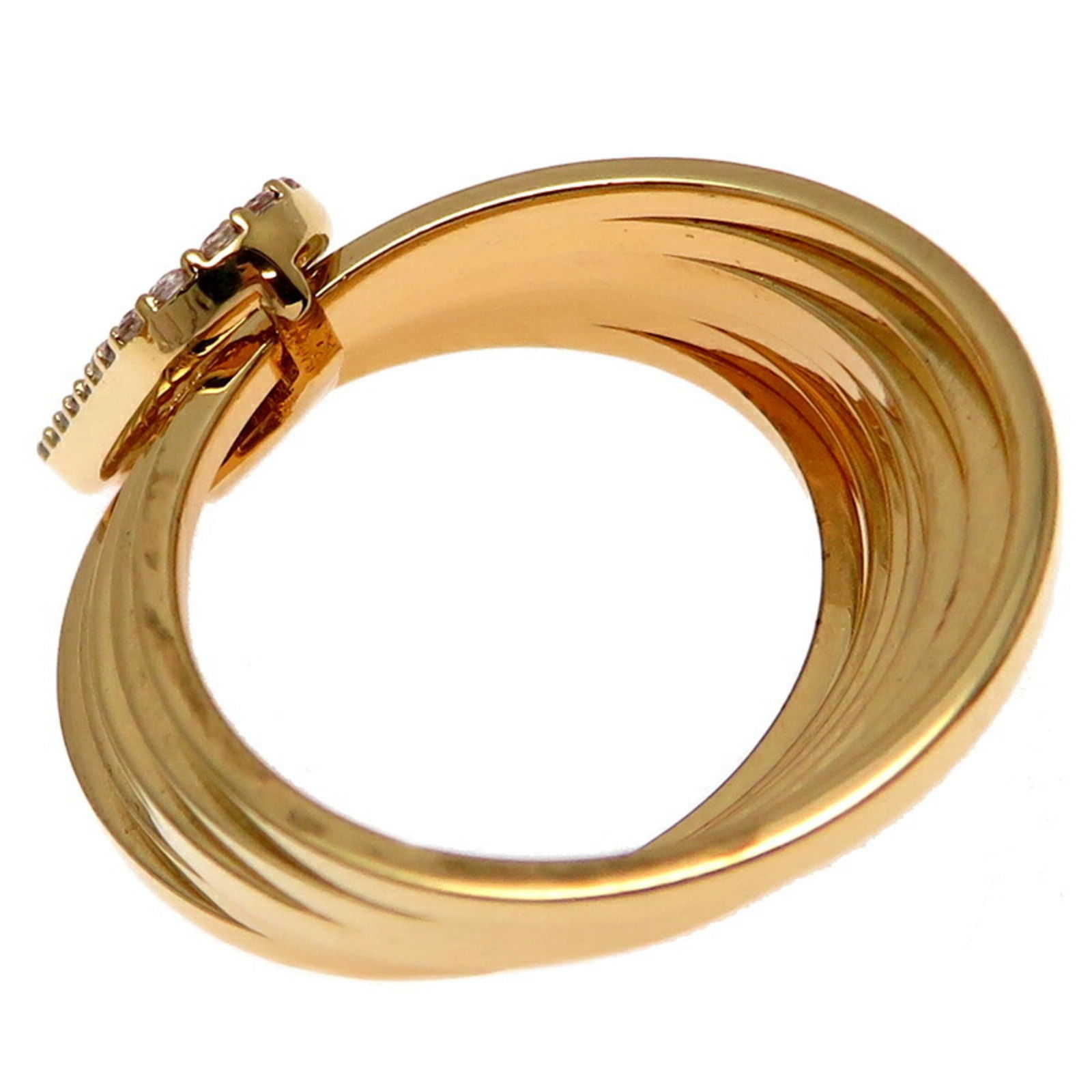 Plating Fendi Band Ring Gold - 3