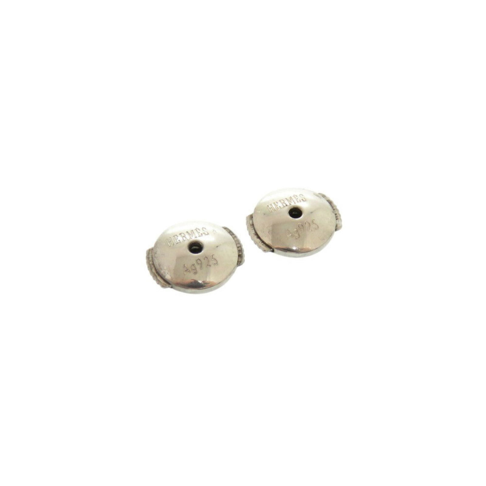 925 Hermes Stud Earrings Silver - 10