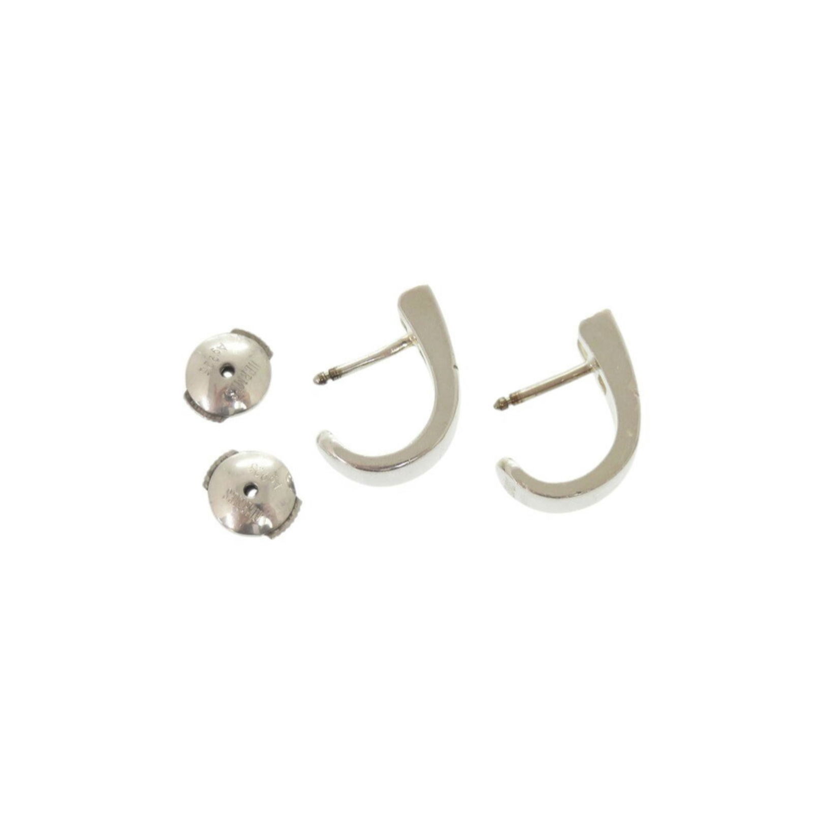 925 Hermes Stud Earrings Silver - 7