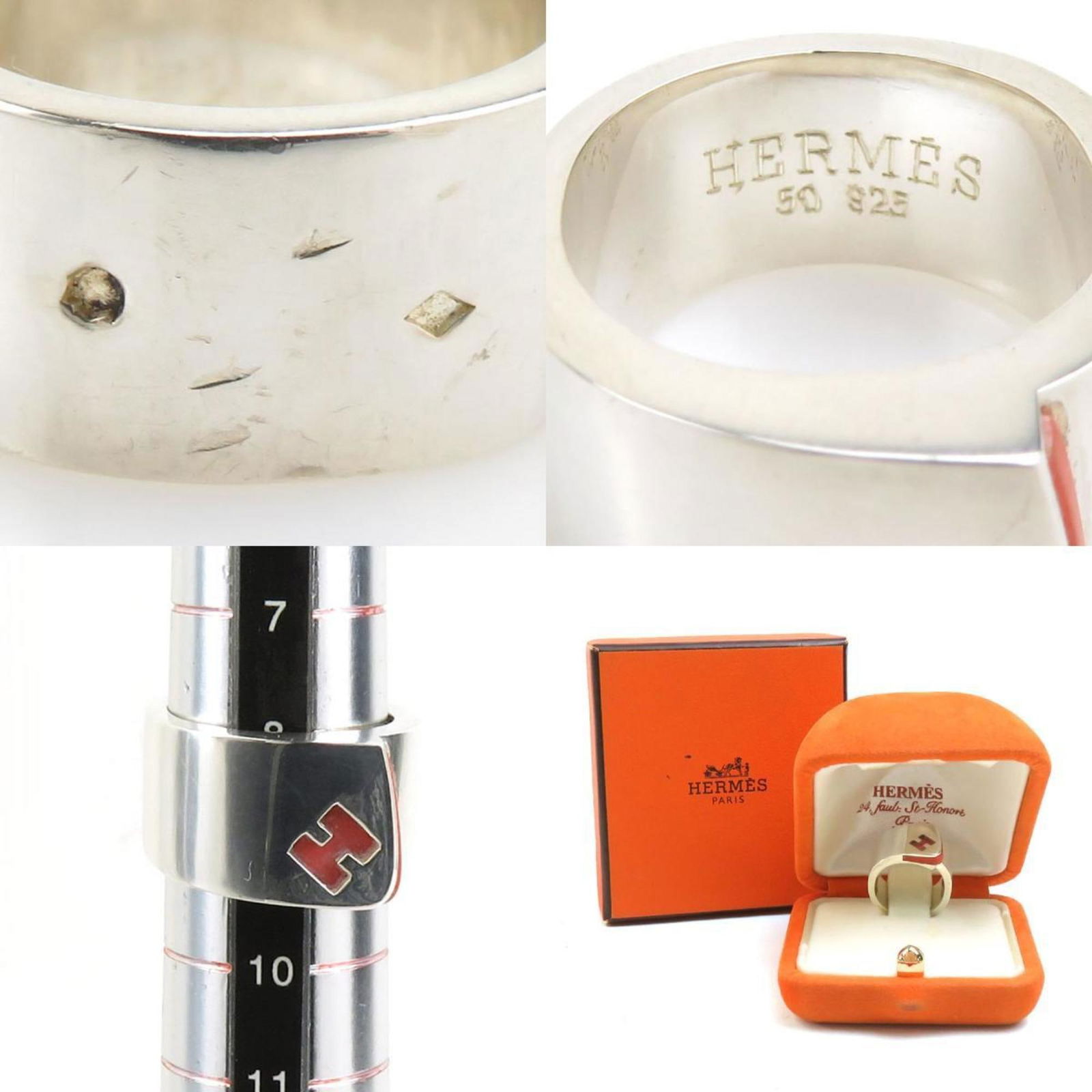 925 Hermes Band Ring Silver - 5