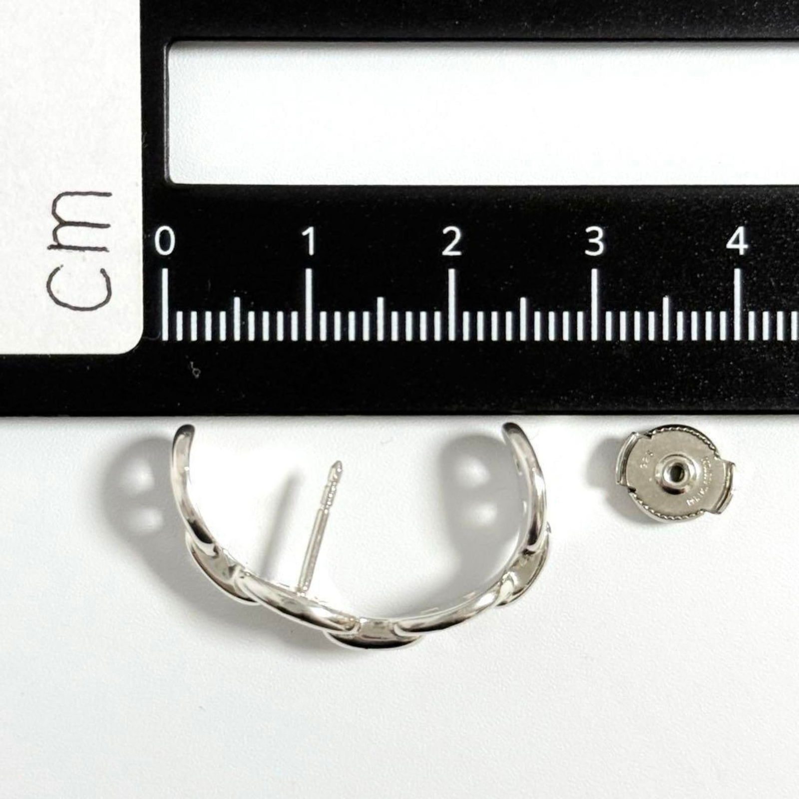 925 Hermes Stud Earrings Silver - 7