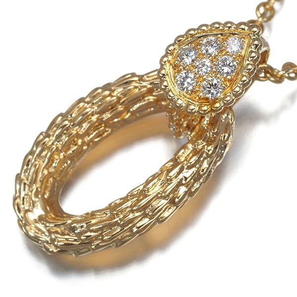 Gold Boucheron Necklace Diamond Serpent Boheme 18K 750 Yellow (1 of 6)