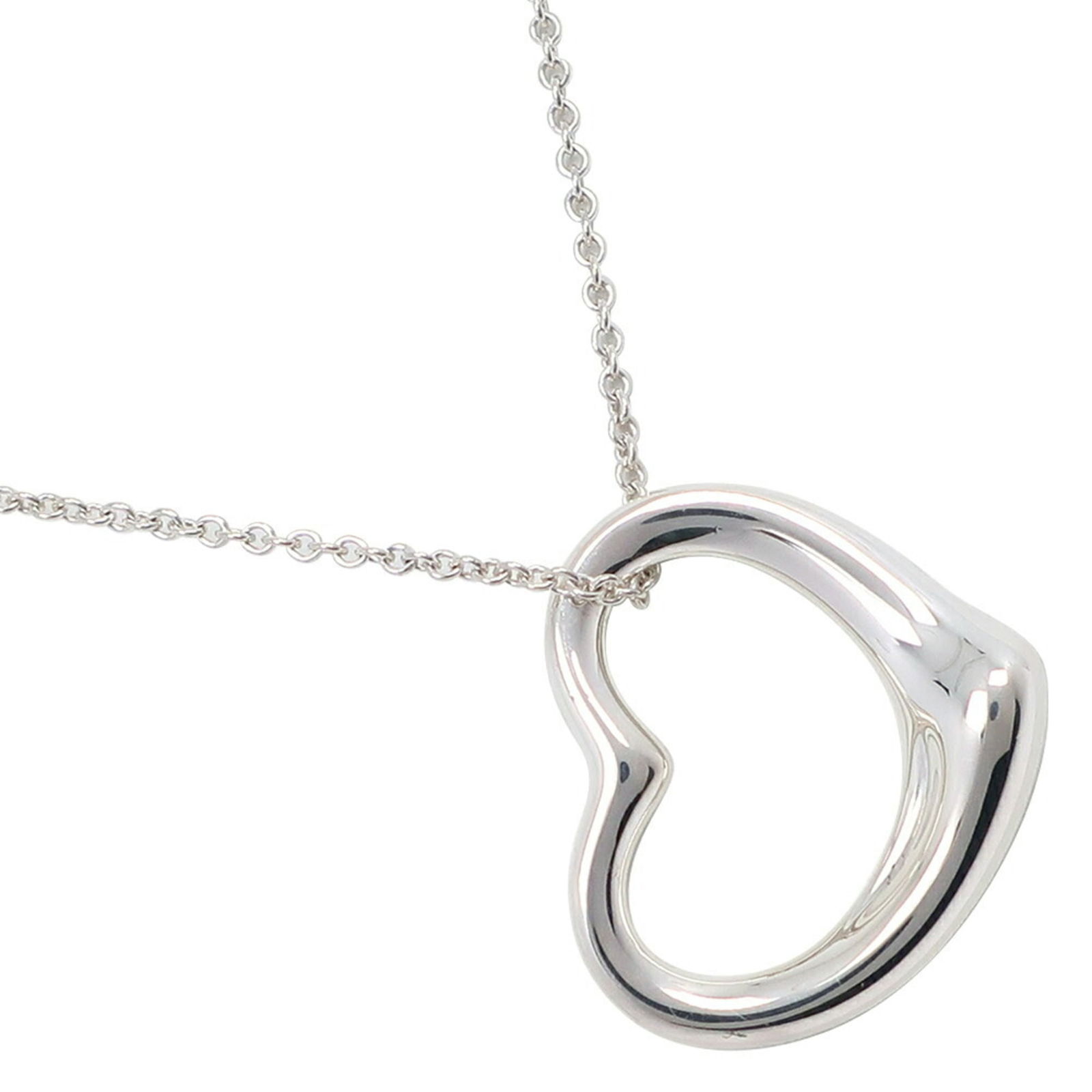 Women's - Tiffany & Co. Elsa Peretti Heart Necklace - Silver 925 - Approx. 9.8g - Open Heart: Women's - Tiffany & Co. Elsa Peretti Heart Necklace - Silver 925 - Approx. 9.8g - Open Heart This listing features Women's - Tiffany & Co. Elsa Peretti Heart Necklace - Silver 925 - Approx. 9.8g -