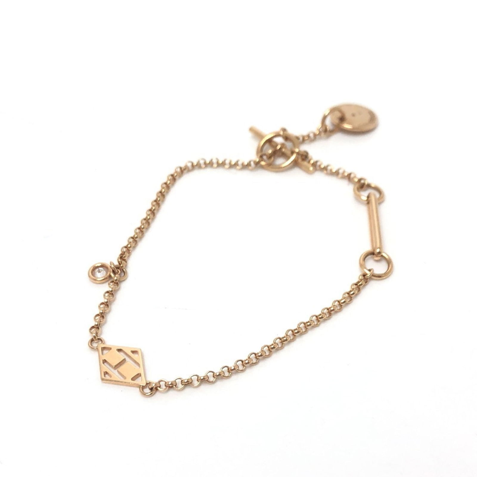 (18K) Hermes Charm Bracelet Pink Gold (1 of 5)