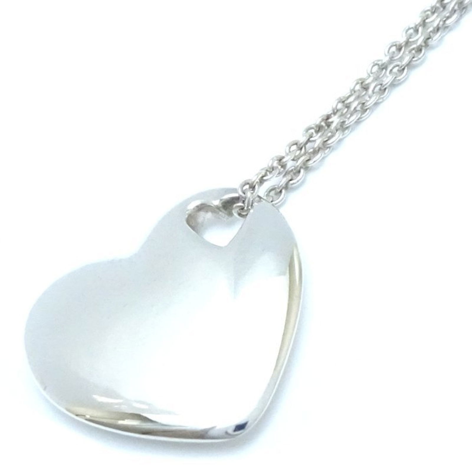 292838 TIFFANY&Co. Tiffany Heart Necklace Silver 925 (1 of 8)