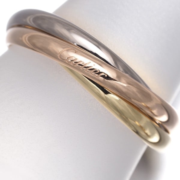 Gold Cartier Ring Trinity 3Color Sm Eu60 18K 750 Yellow White Rose: Gold Cartier Ring Trinity 3Color Sm Eu60 18K 750 Yellow White Rose This listing features Gold Cartier Ring Trinity 3Color Sm Eu60 18K 750 Yellow White Rose. Item specifics are provided below. Item