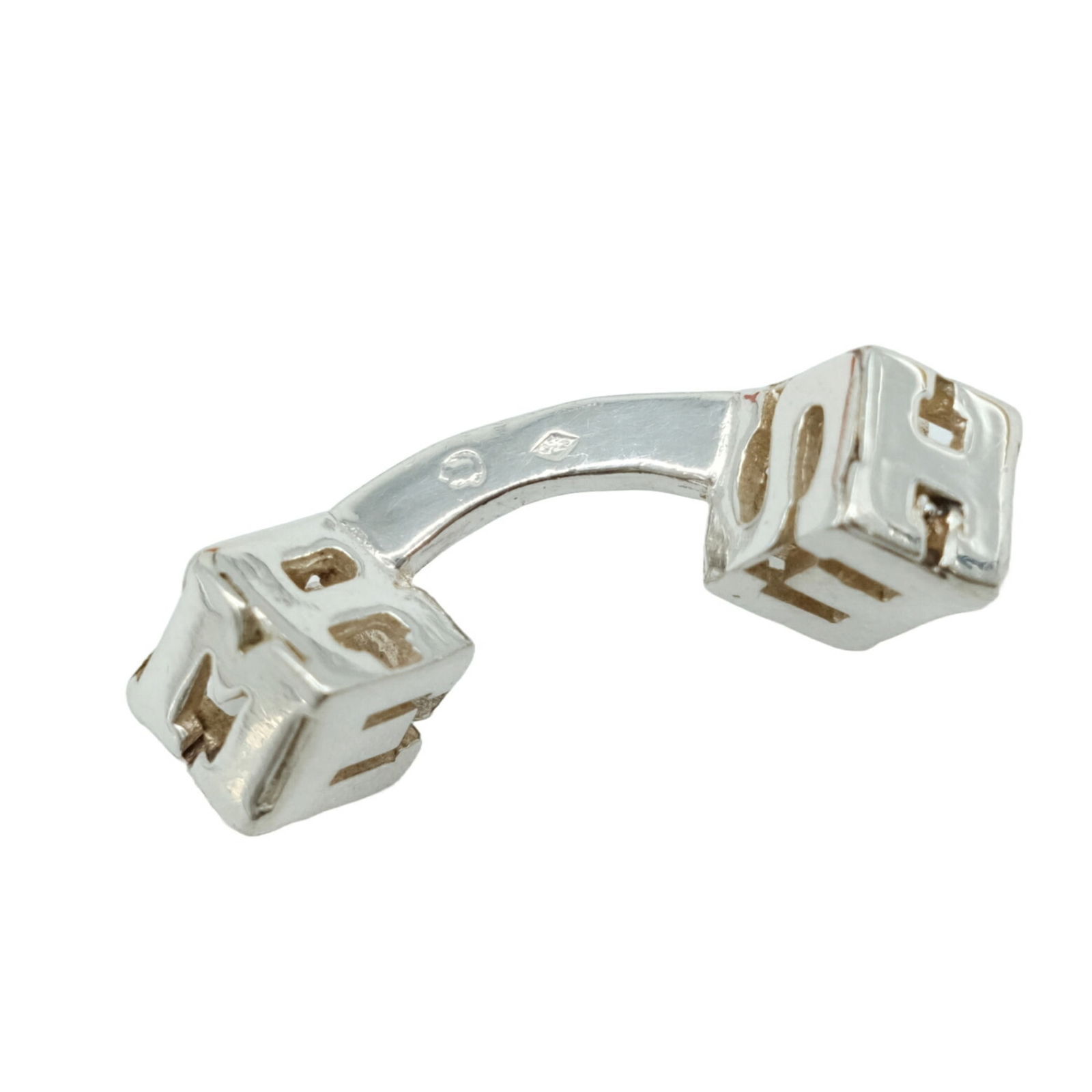 925 Hermes Cufflinks Silver - 4